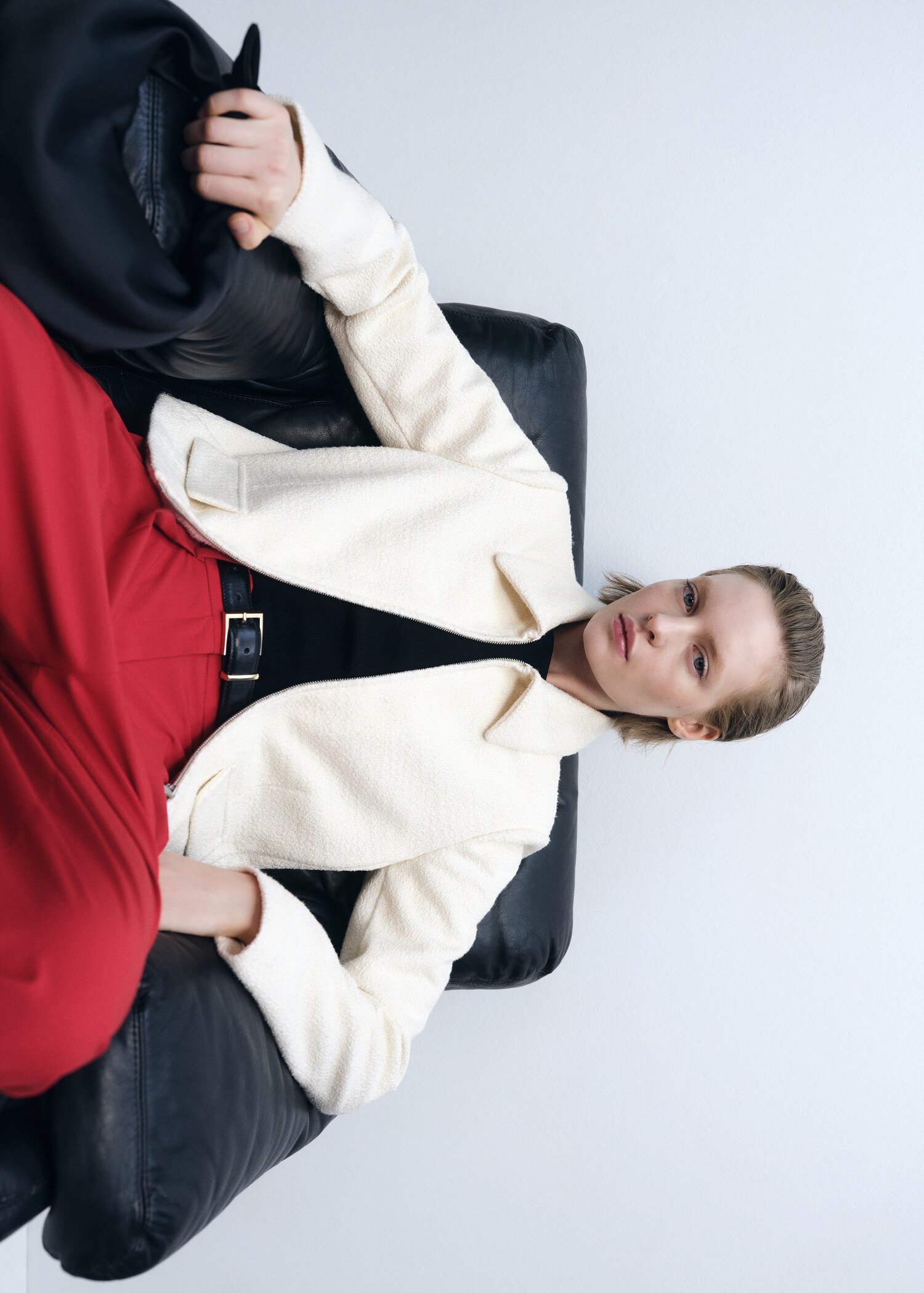 Jacke mit Reverskragen aus Baumwollgemisch - Detail des Artikels 2