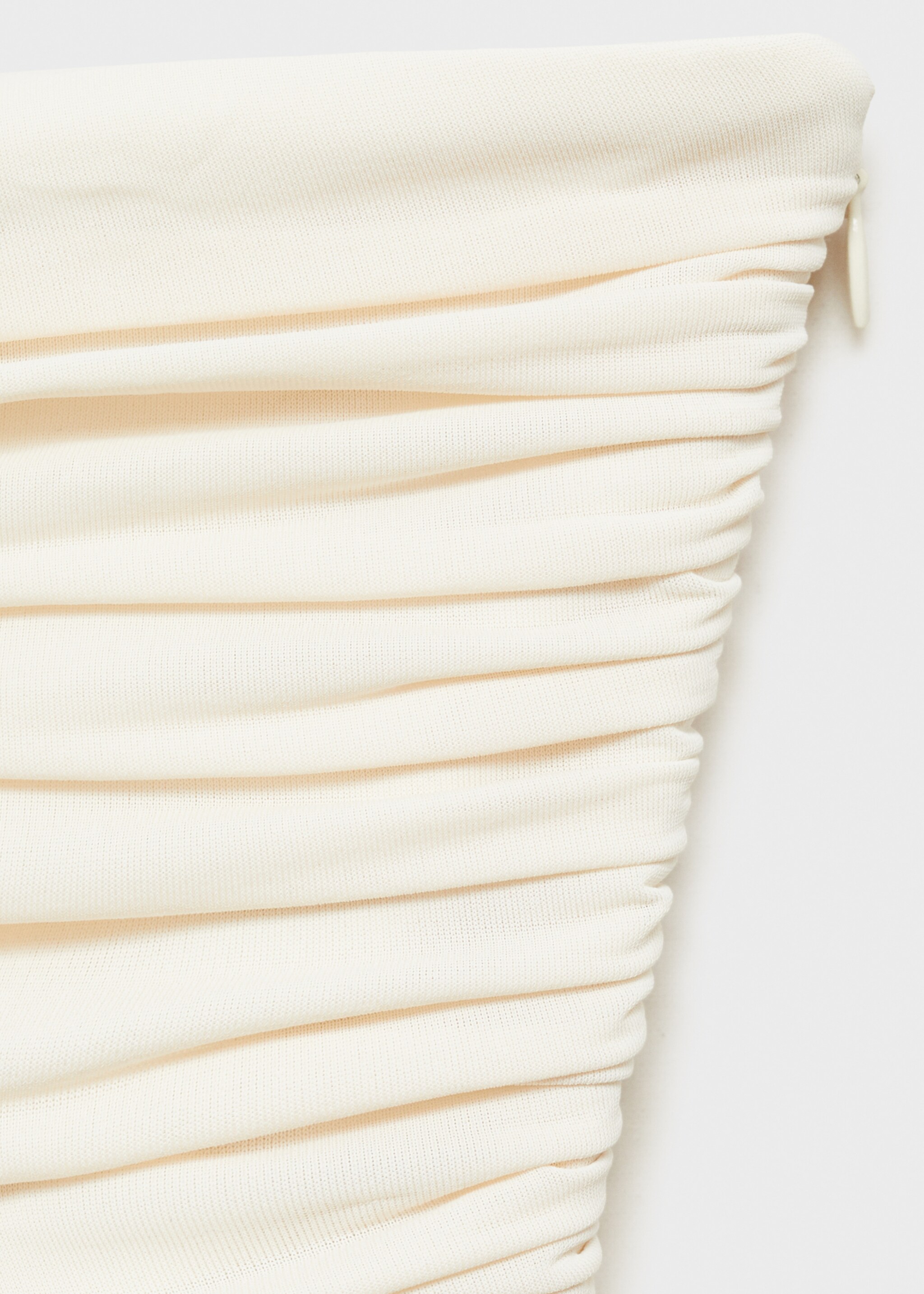Draped-body balloon skirt dress - Details of the article 8