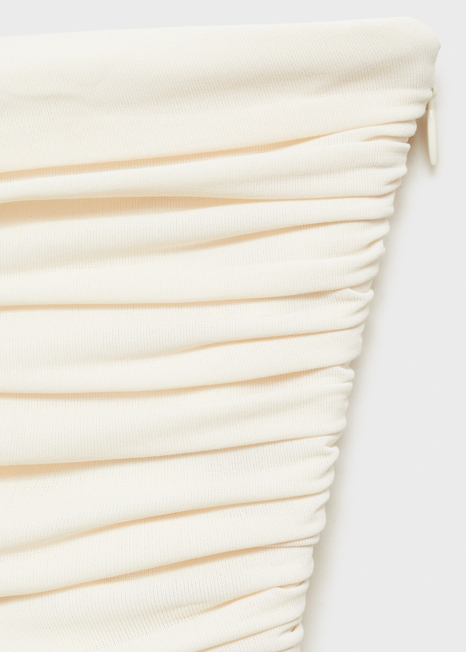 Draped-body balloon skirt dress - Details of the article 8