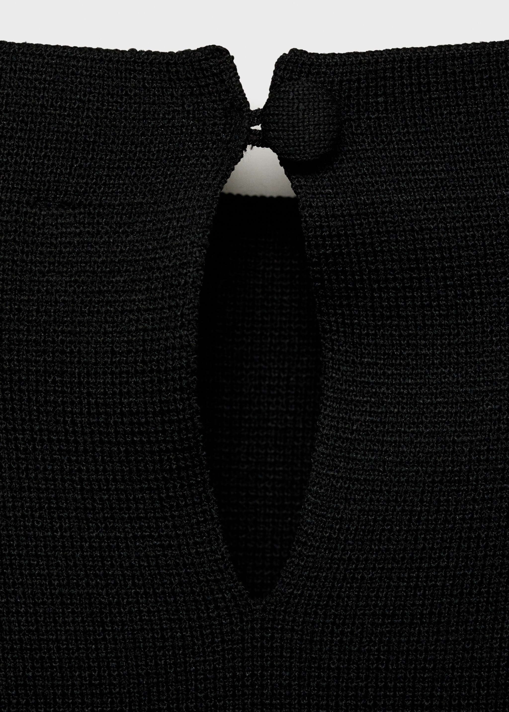 Peplum dress with perkins collar - Details of the article 8