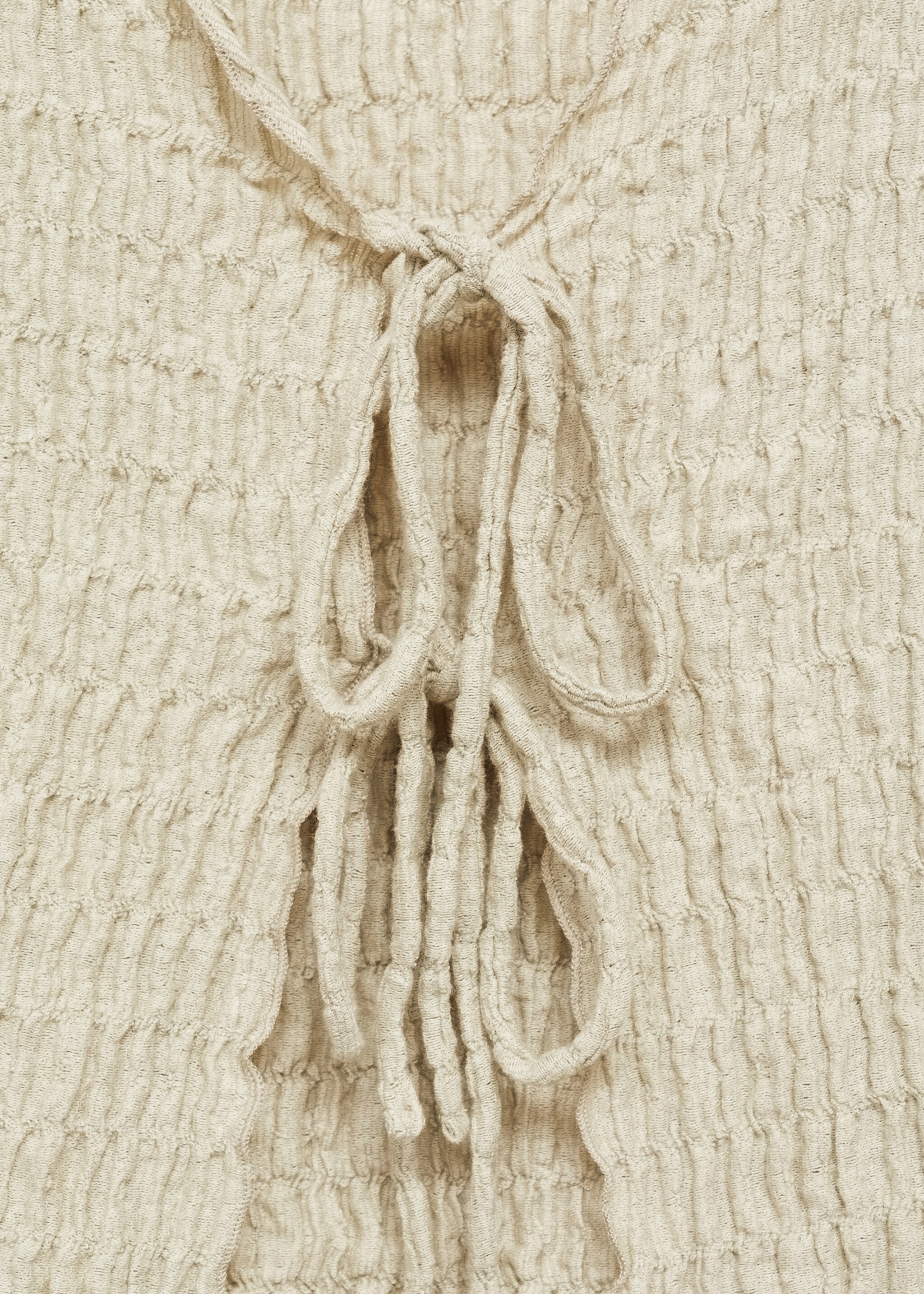 Cardigan coton texture nœuds - Détail de l'article 0