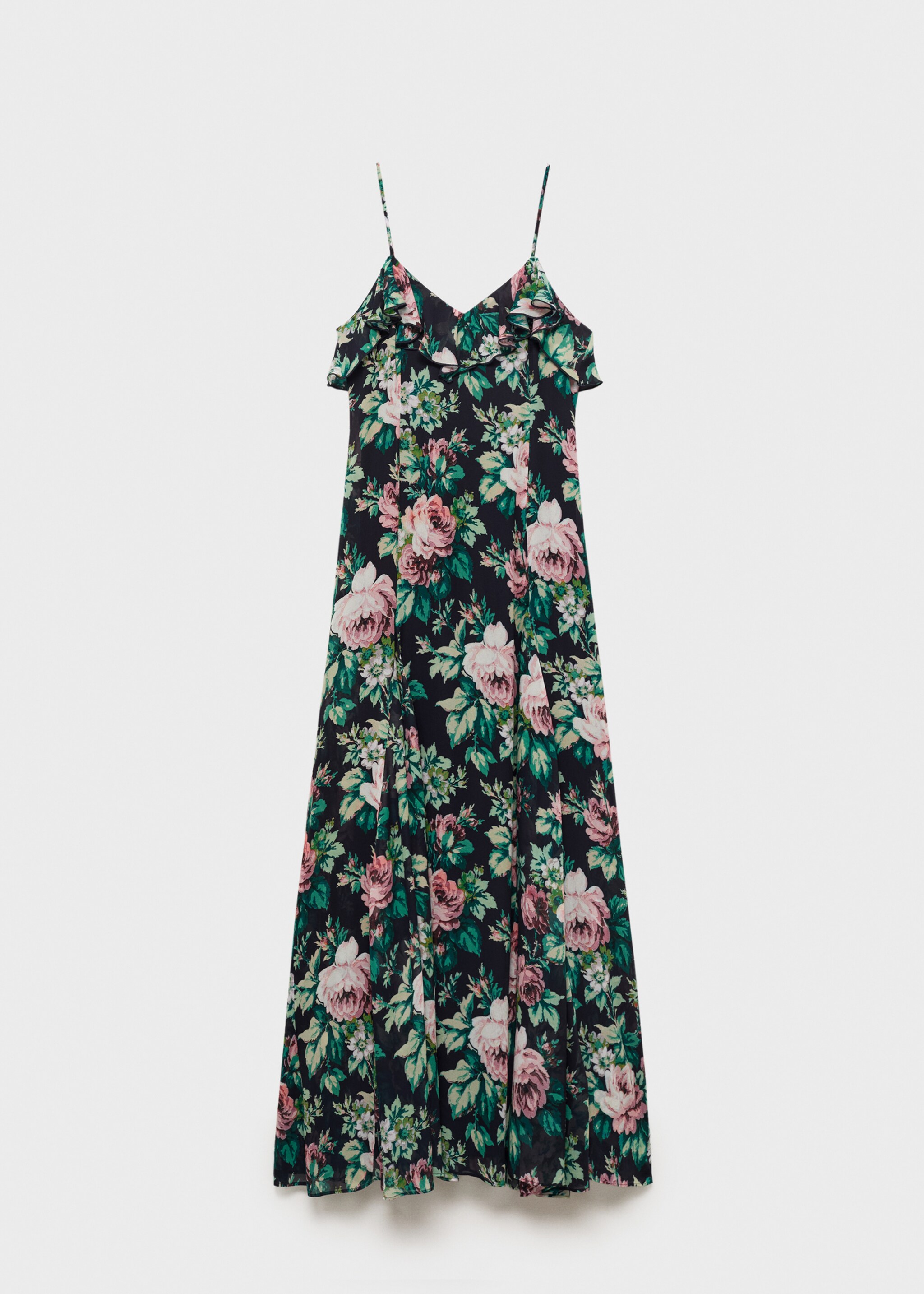 Florales Kleid mit Rüschen - Artikel ohne Model