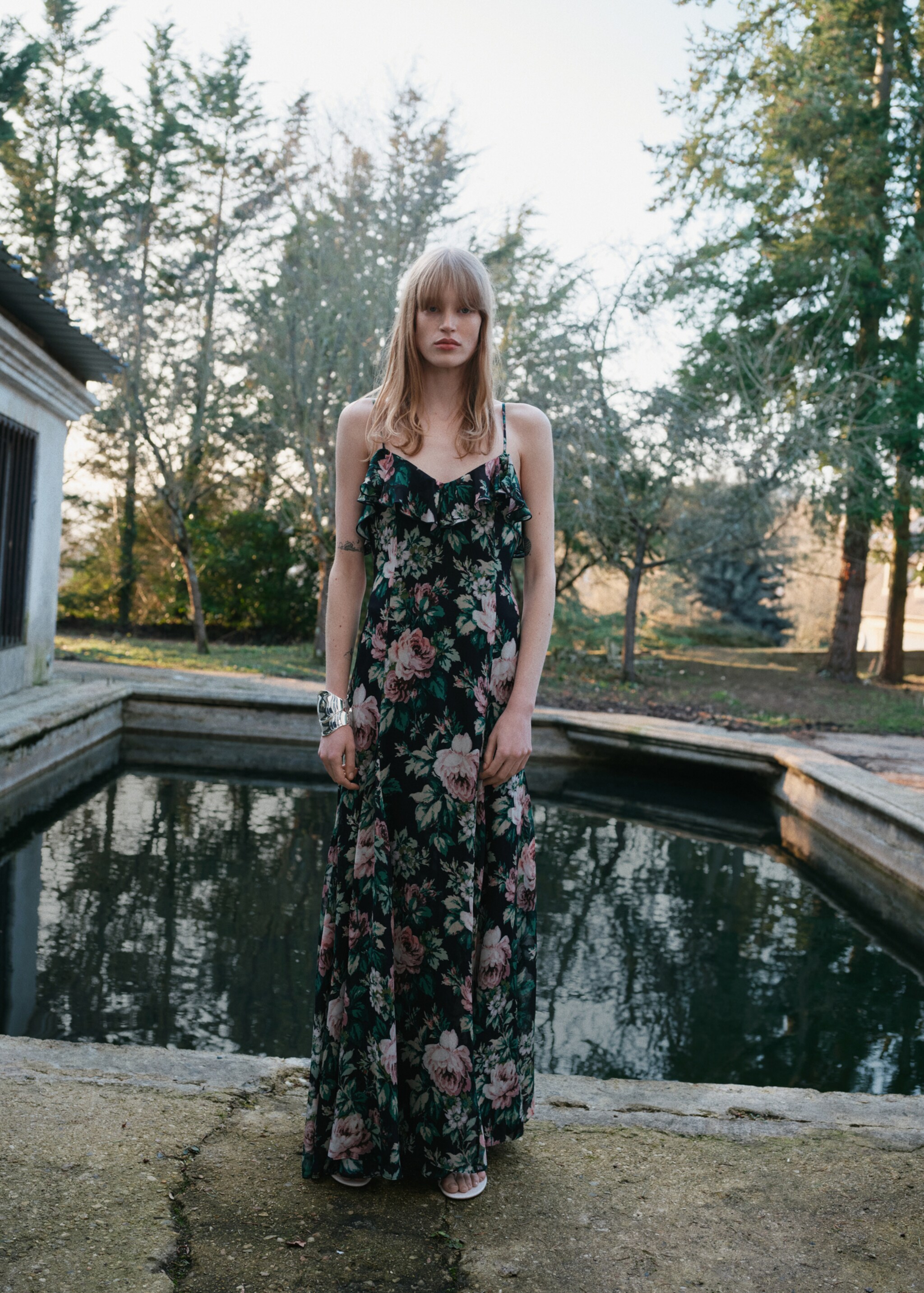 Florales Kleid mit Rüschen - Detail des Artikels 6