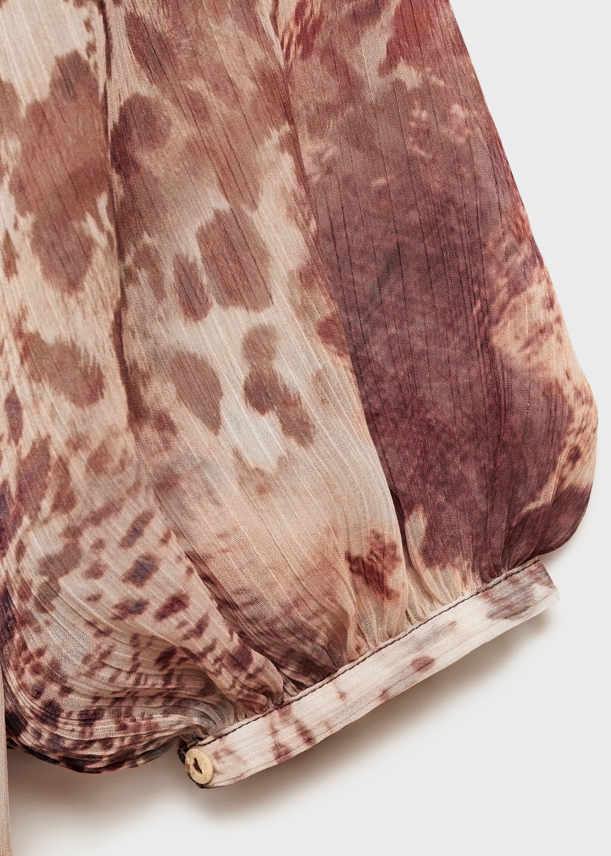 Vestido corto estampado volantes - Details of the article 0