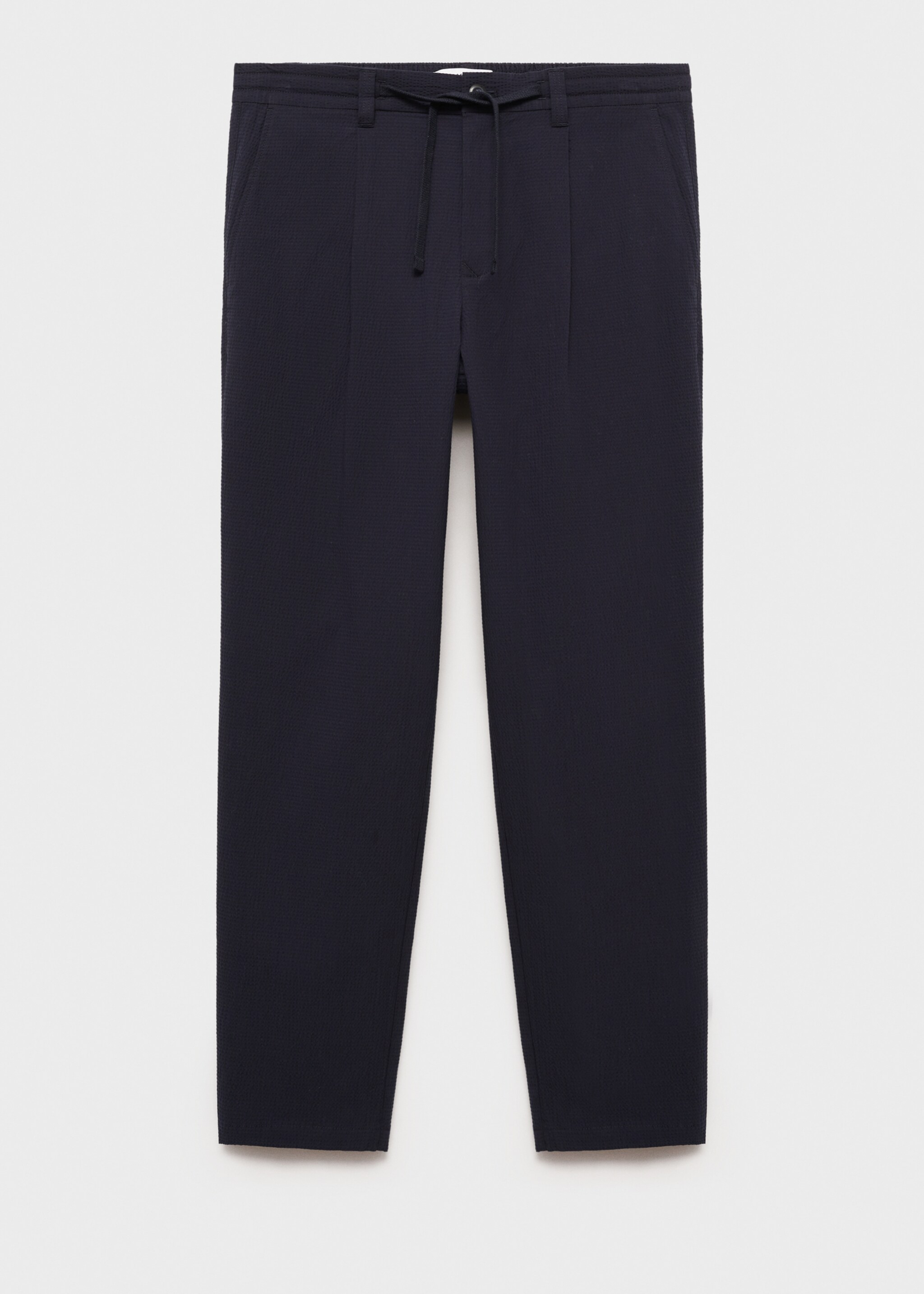 Seersucker cotton trousers - Article without model