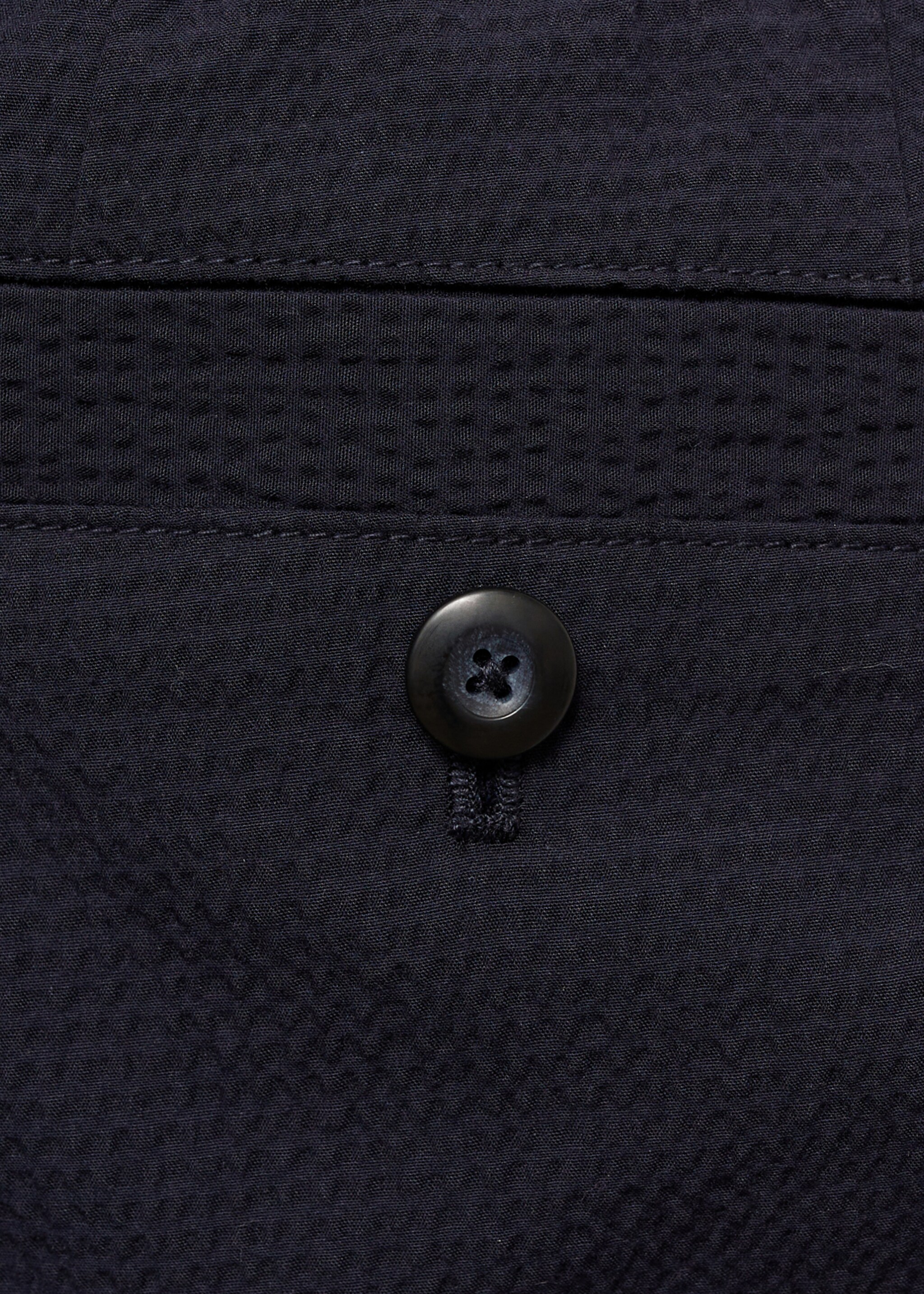 Seersucker cotton trousers - Details of the article 0