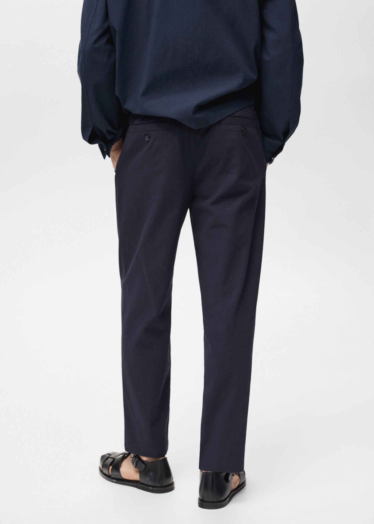 Pantalon coton seersucker - Verso de l’article