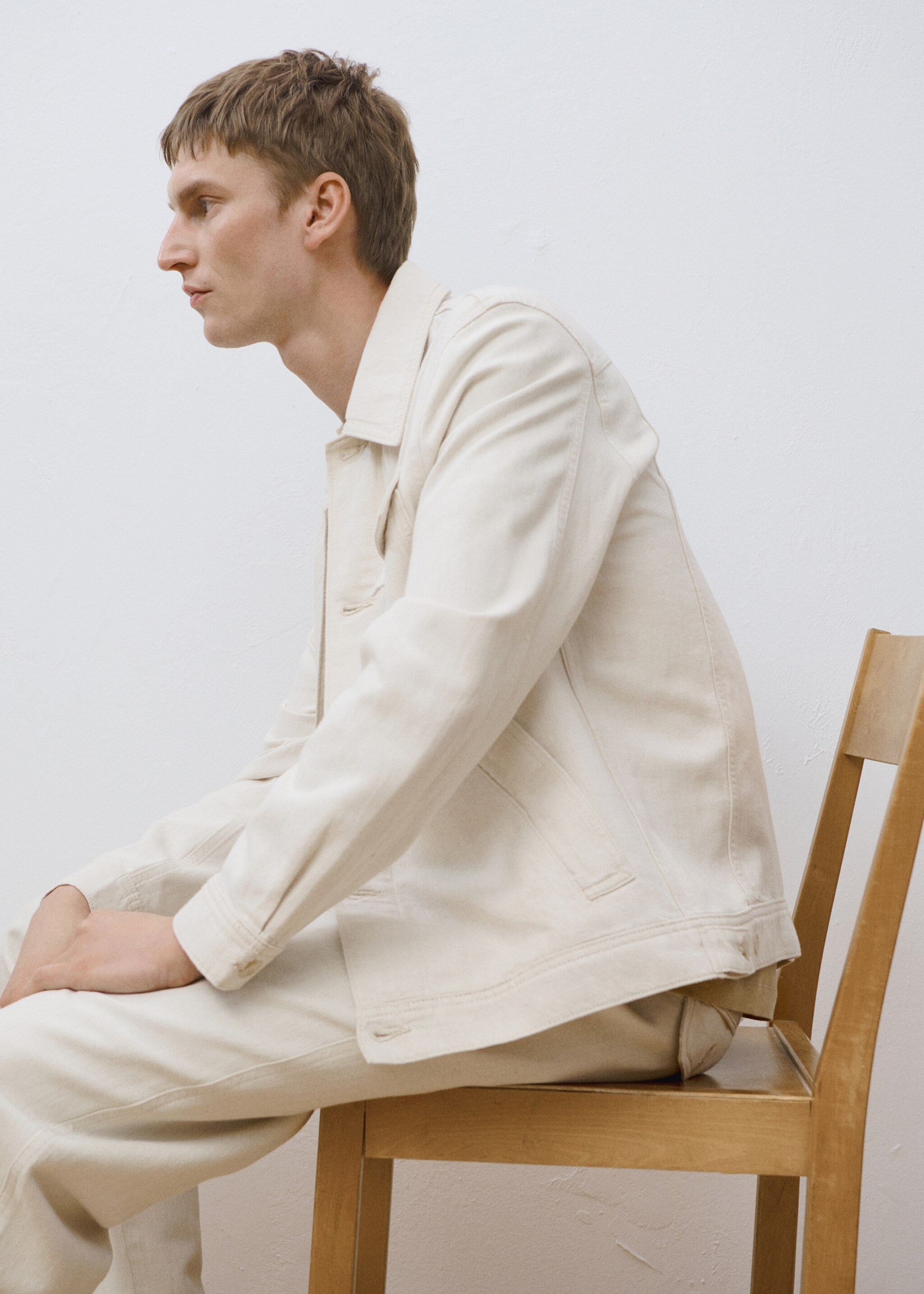 Linen-blend jacket with pockets - Details of the article 5
