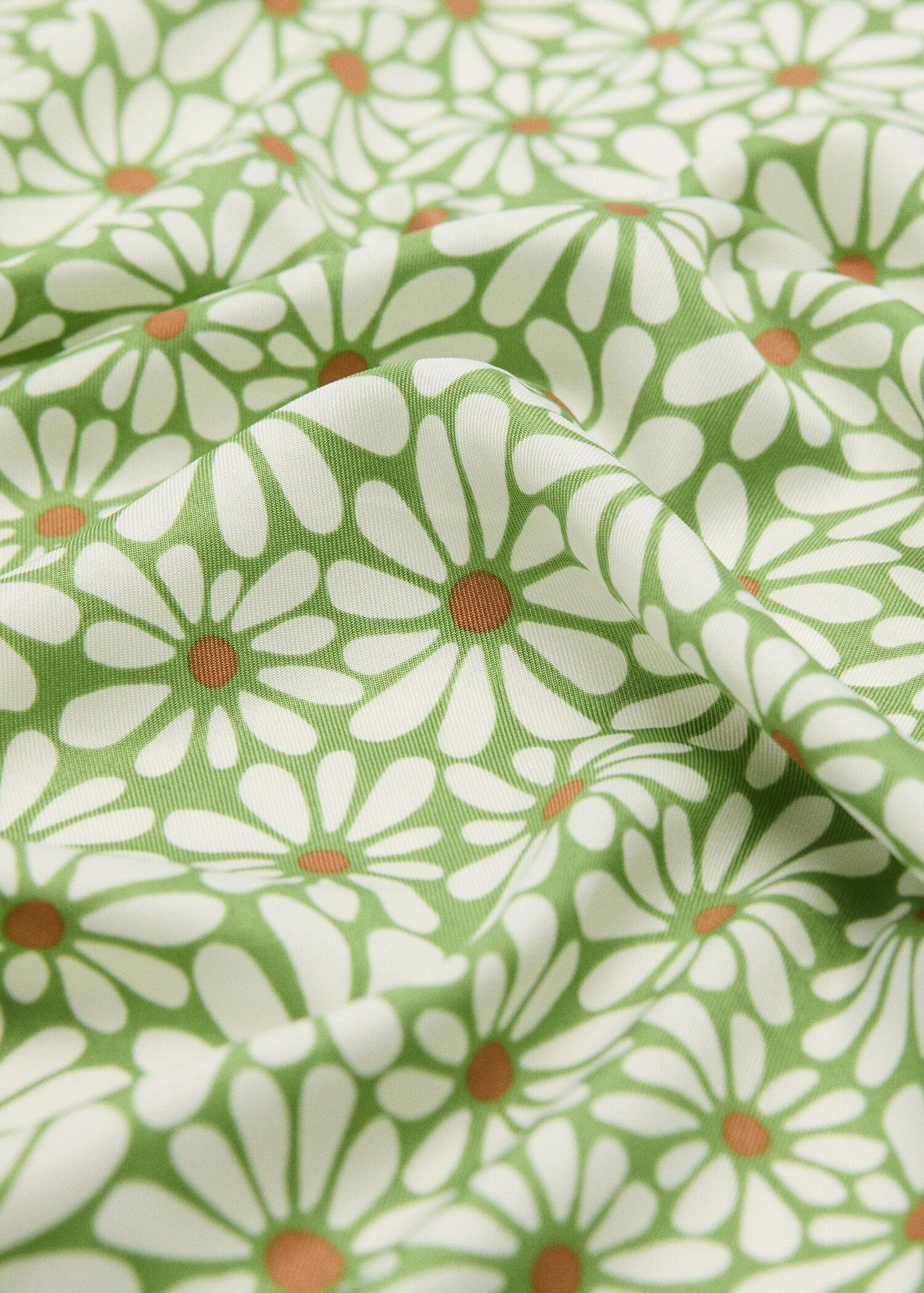 Pañuelo satinado flores mini - Plano medio