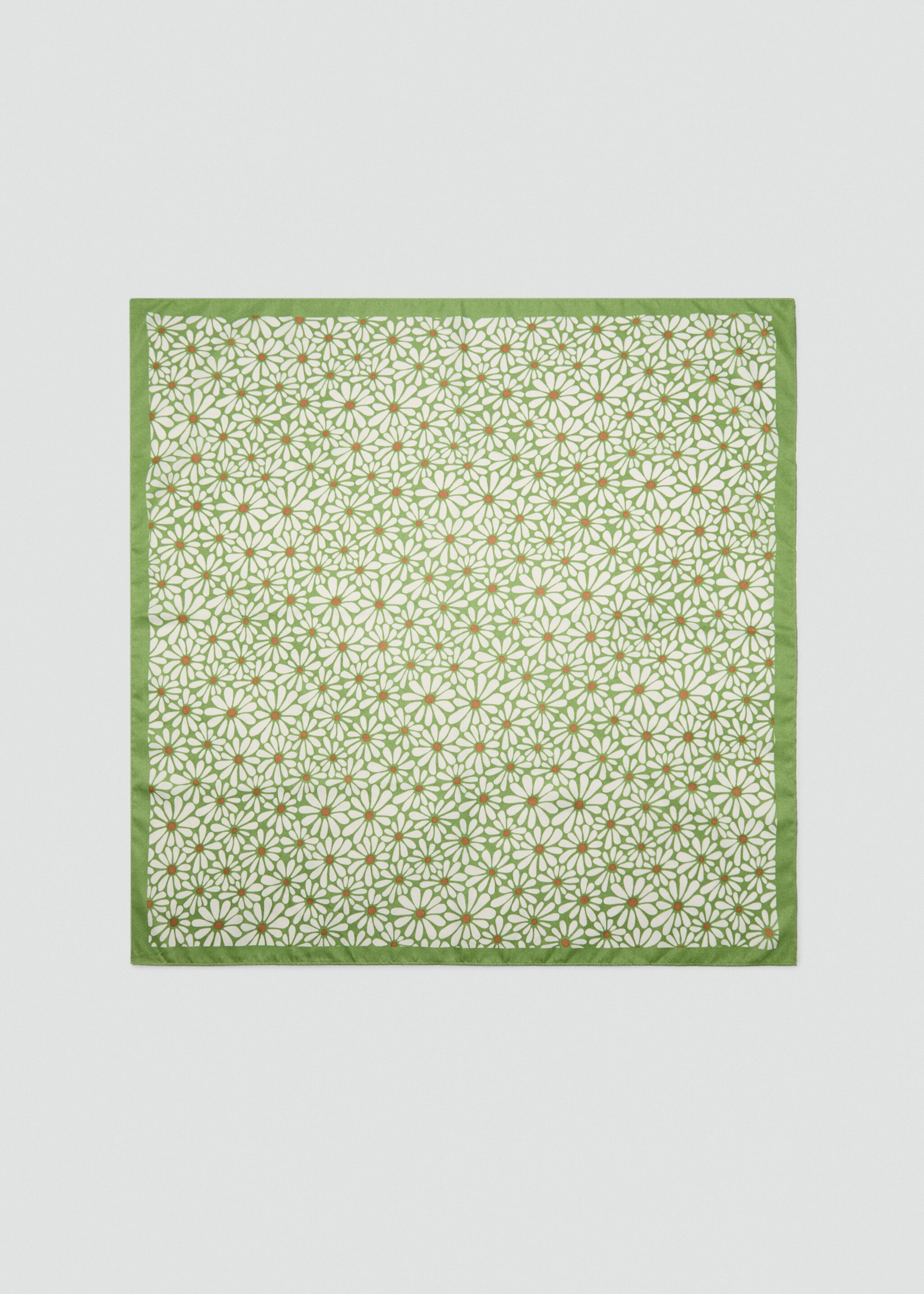 Mini-flower satin scarf - Article without model