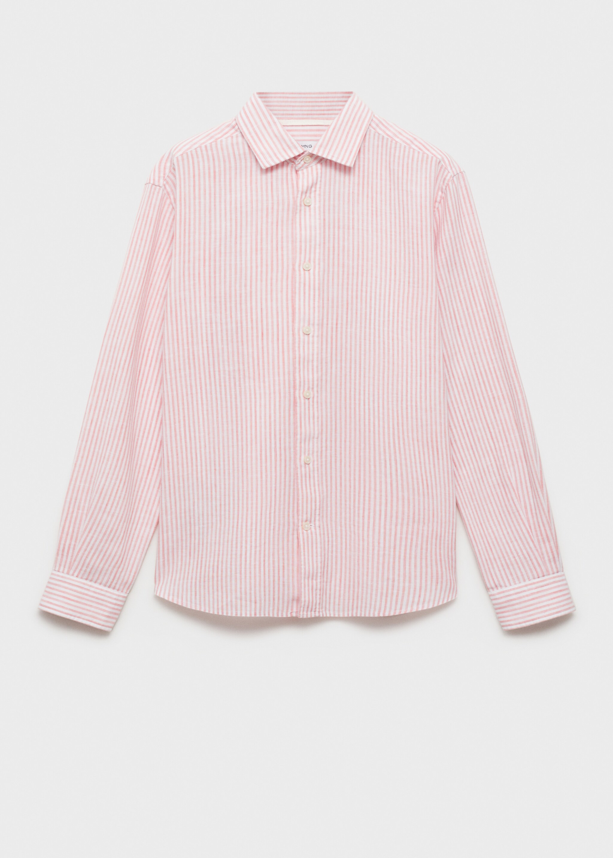 Regular fit striped linen shirt - Article without model