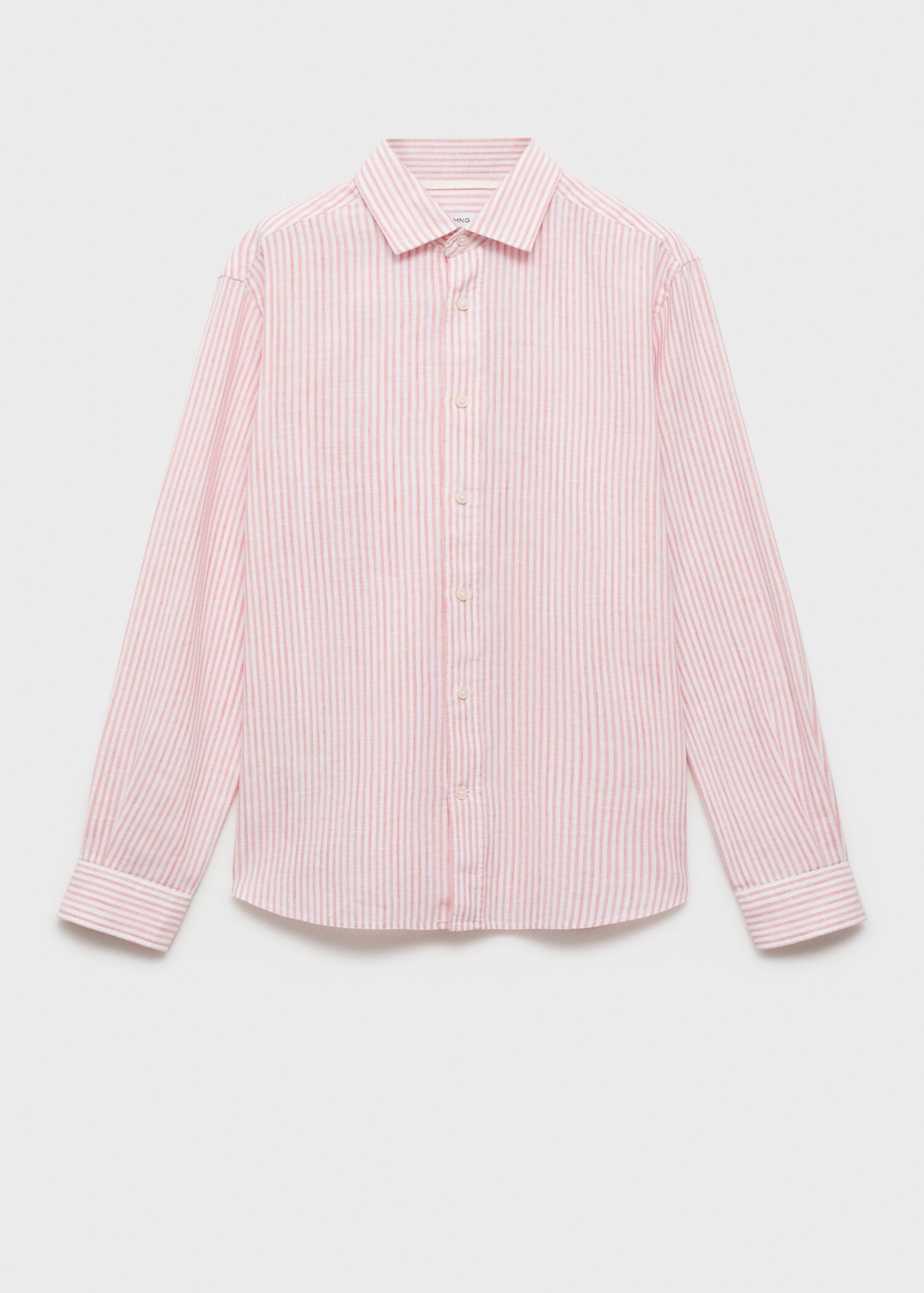 Camisa lino rayas regular fit - Artículo sin modelo