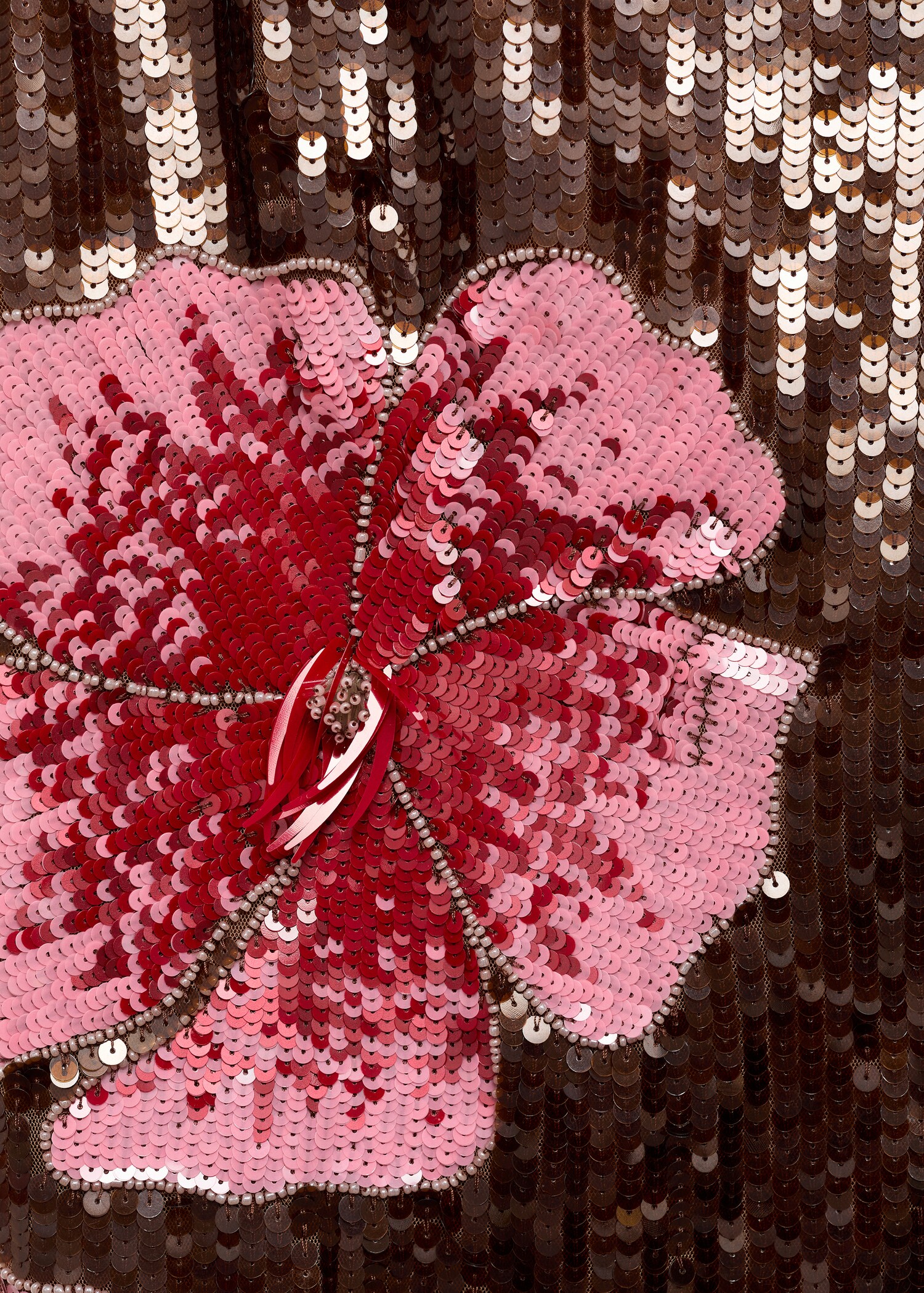 Robe motif fleuri paillettes - Détail de l'article 8