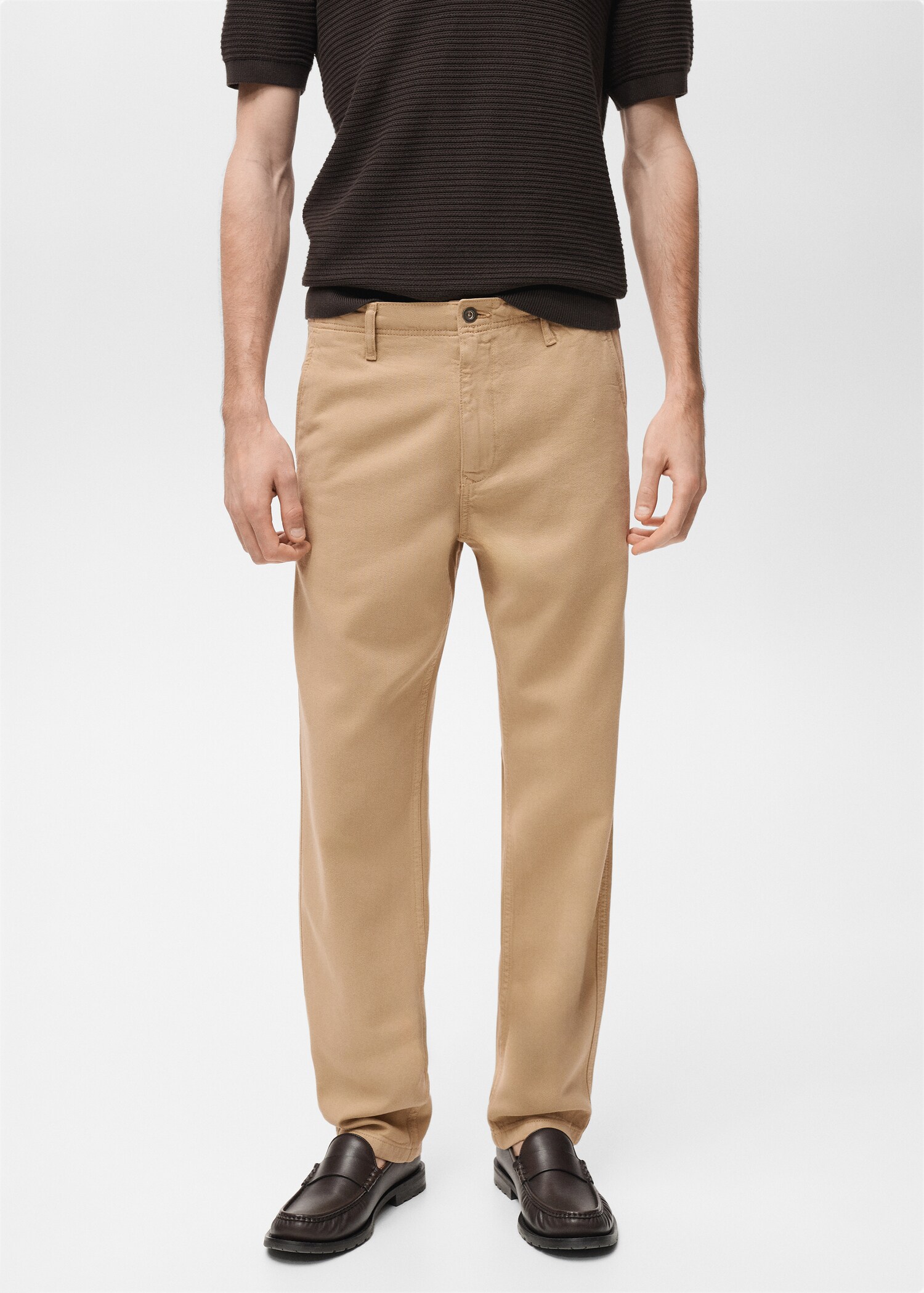 Lyocell regular-fit jeans - Medium plane