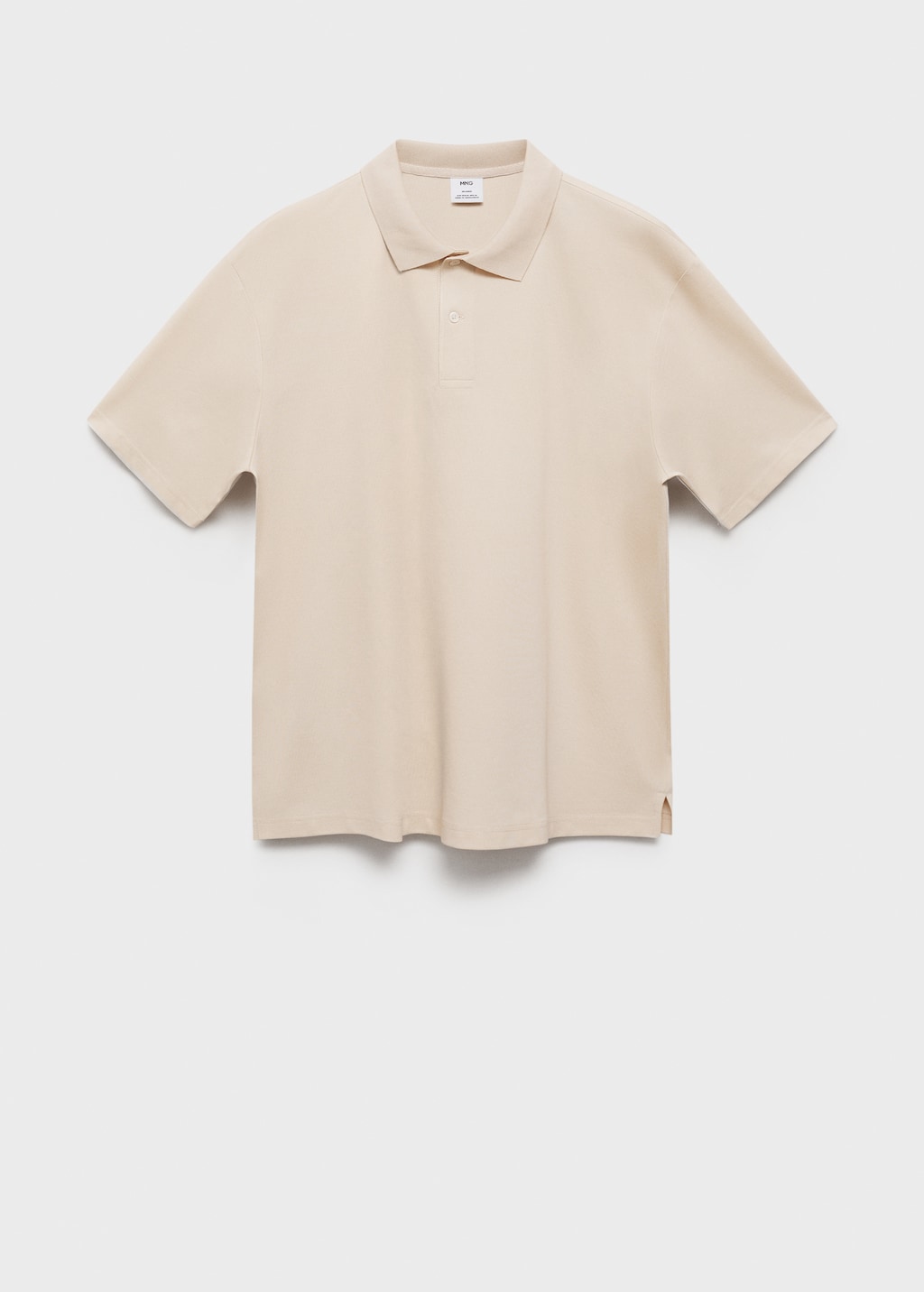Relaxed-fit cotton piqué polo shirt - Men | MANGO USA