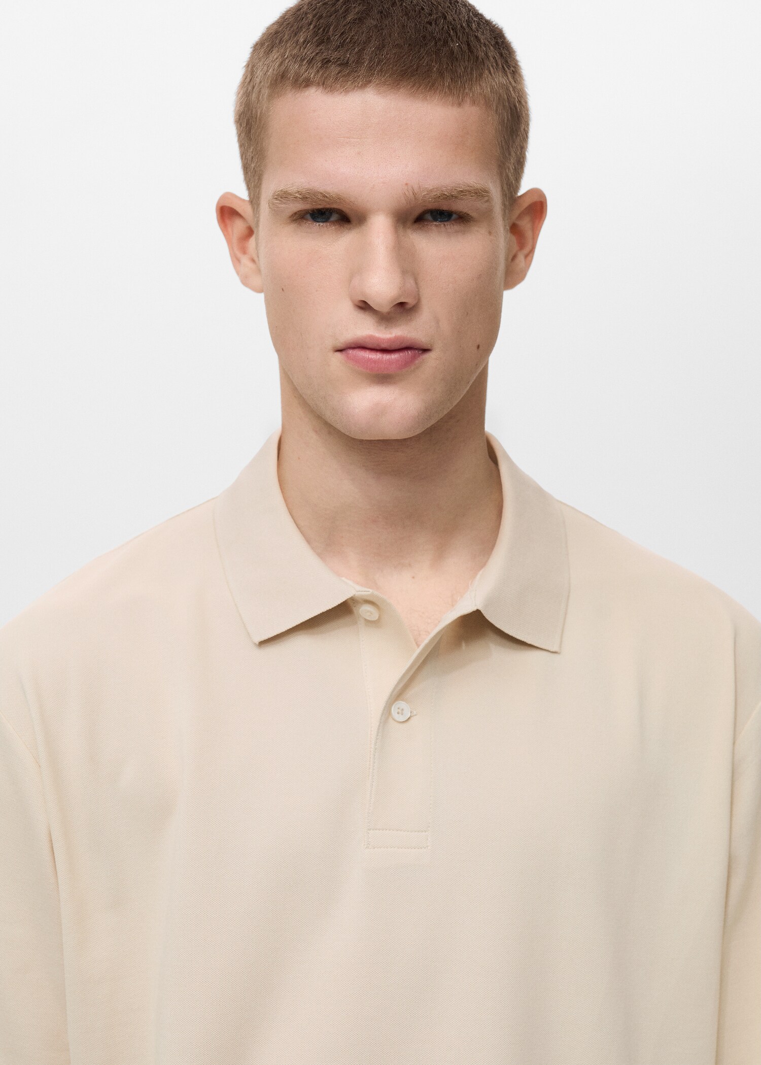 Relaxed-fit cotton piqué polo shirt - Details of the article 1