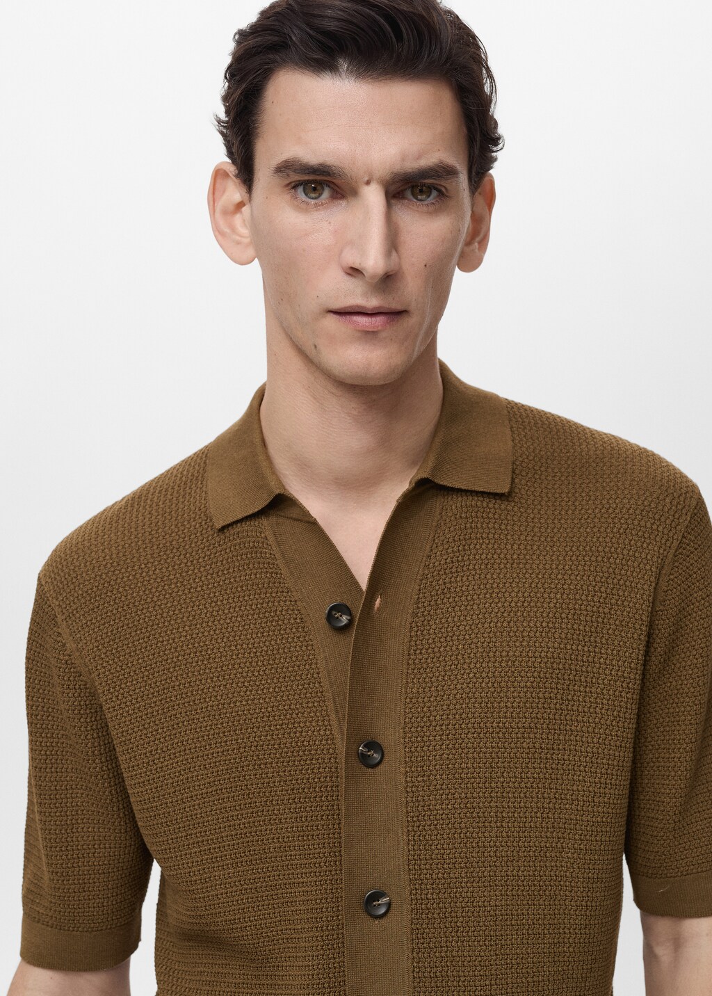 VIAVANDA 4WAY BUTTON KNIT SHIRT ポロニット VIAVANDA 4WAY BUTTON KNIT SHIRT ポロニット - メルカリ