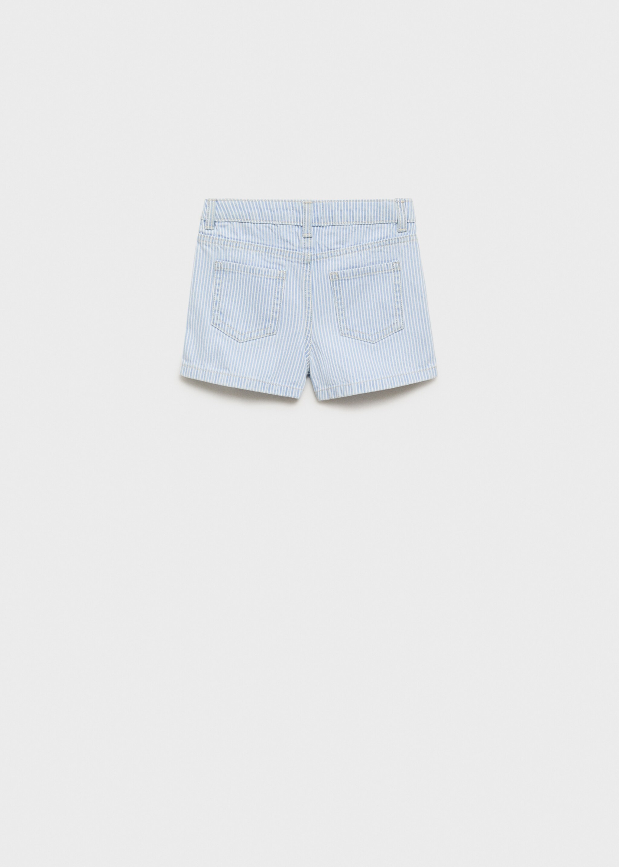Shorts denim rayas - Reverso del artículo