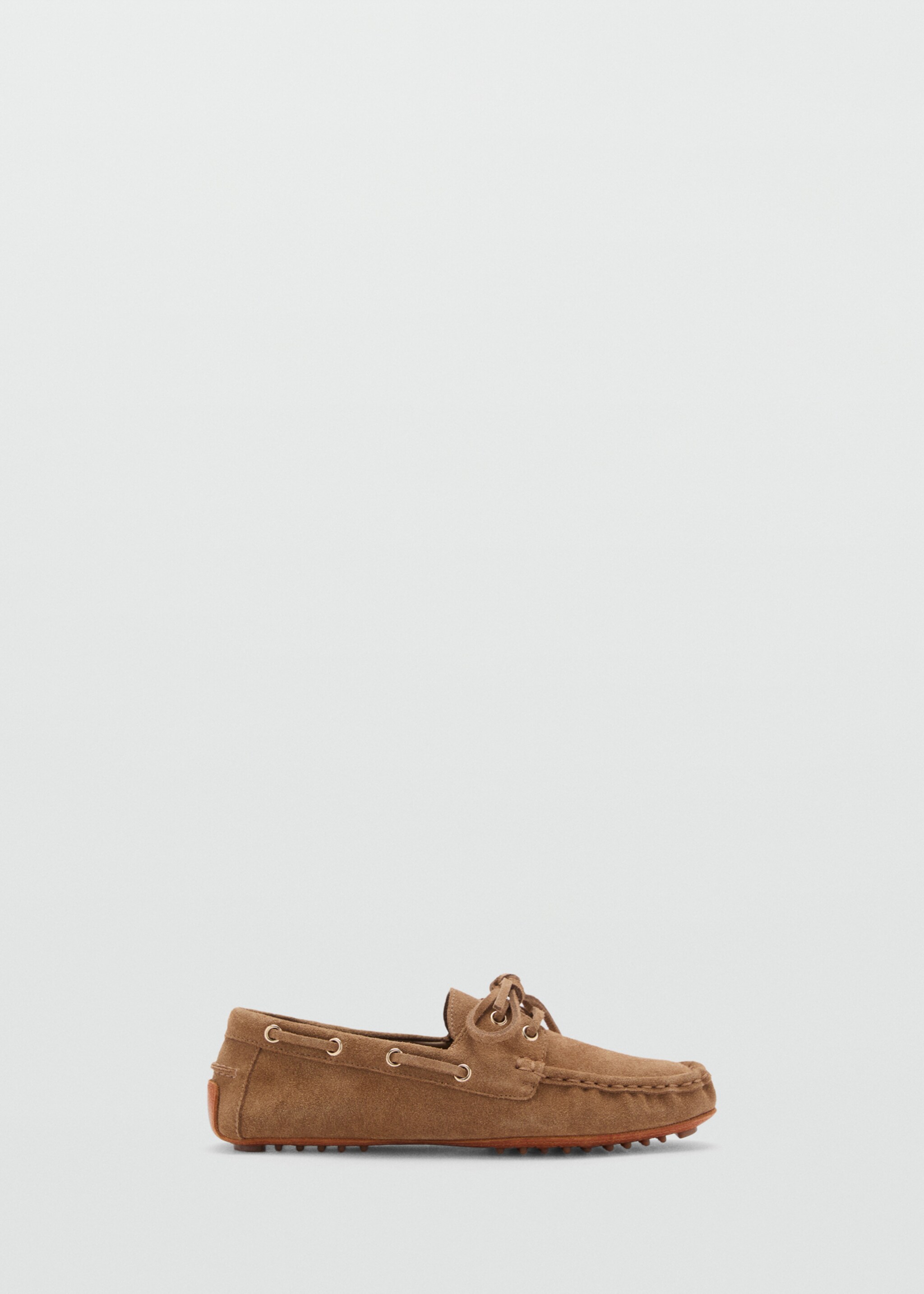 Suede boat shoes with laces - Article without model