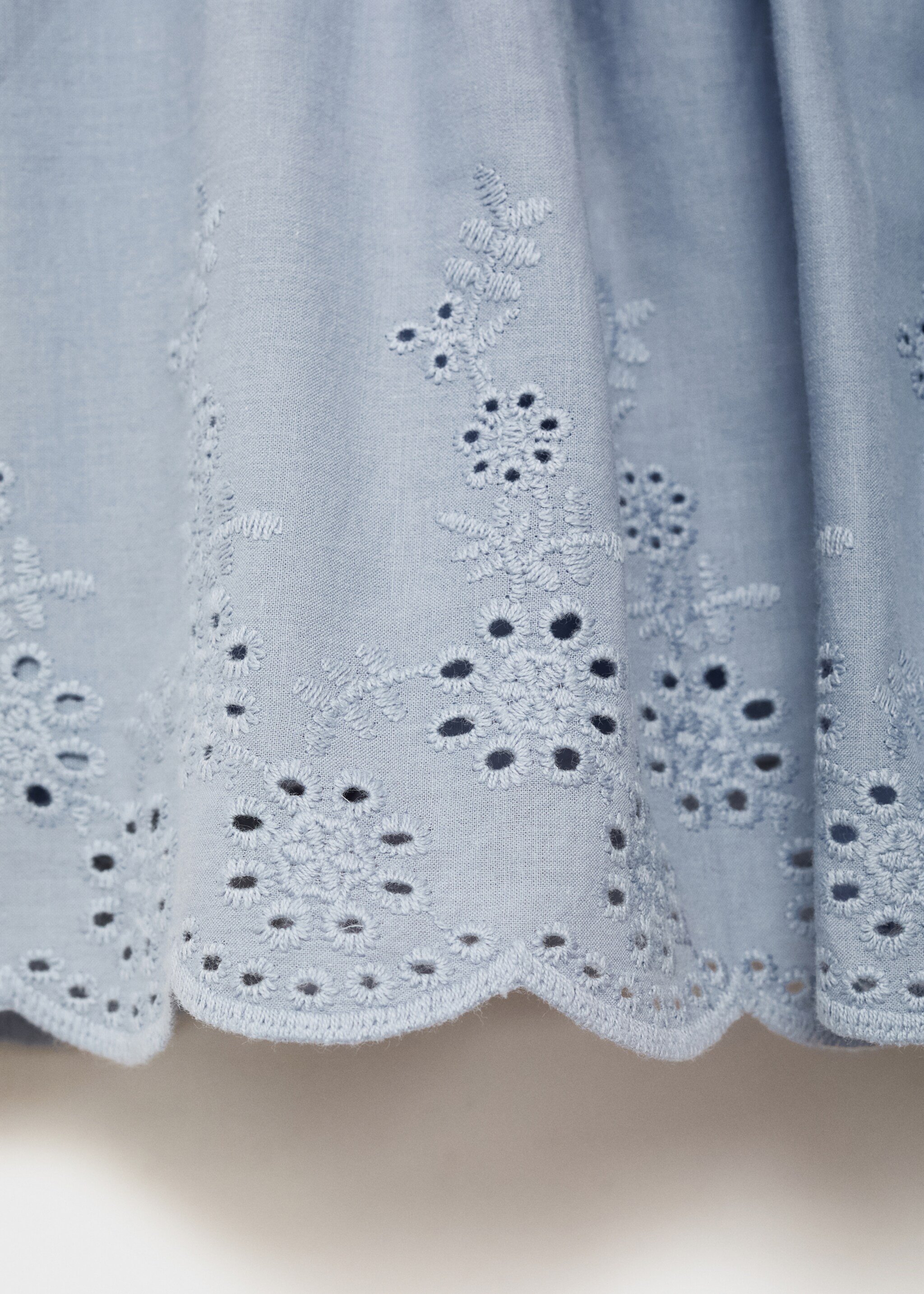 Swiss-embroidered ruffled skirt - Details of the article 0