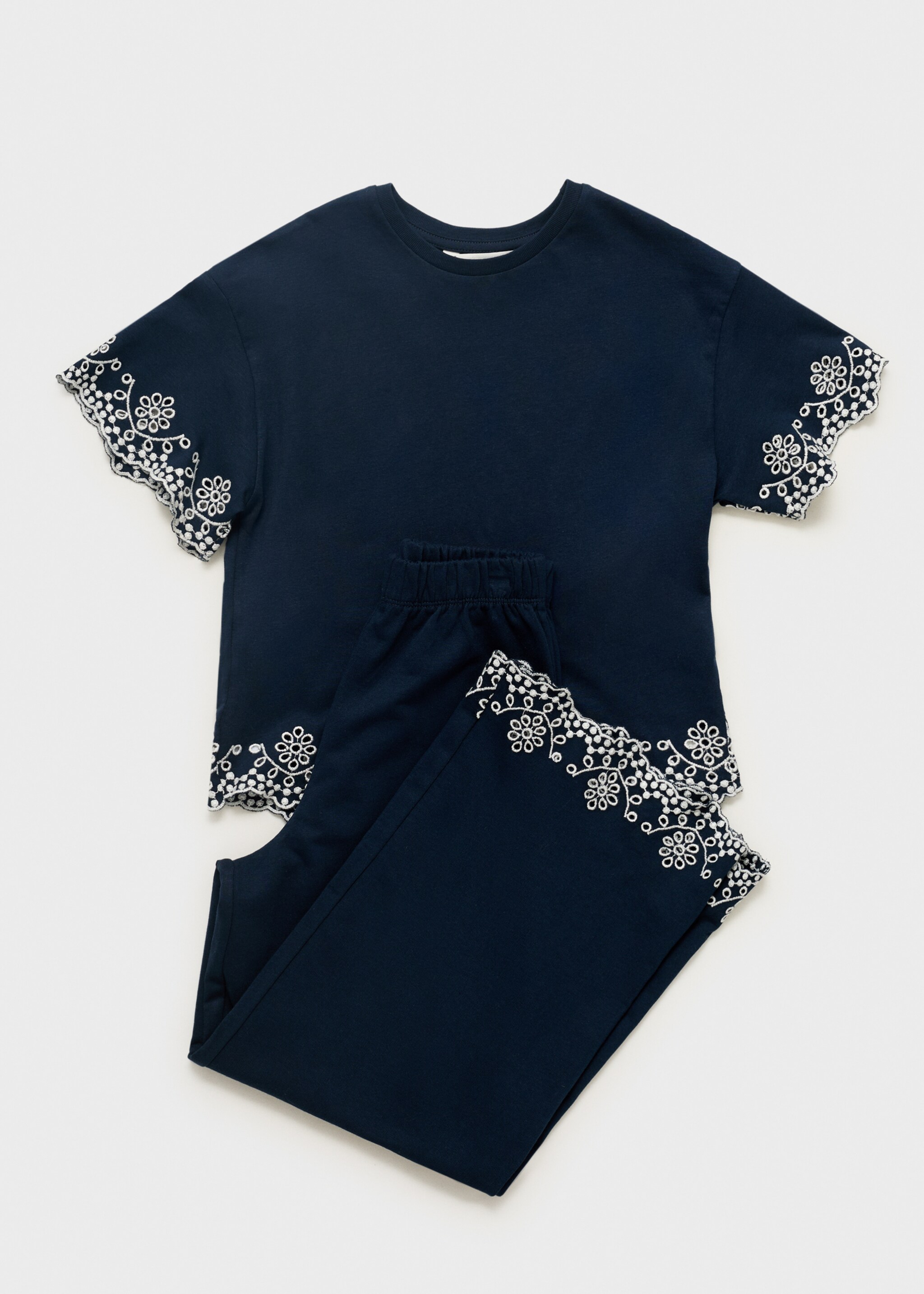 Broderie anglaise cotton troussers - Details of the article 8