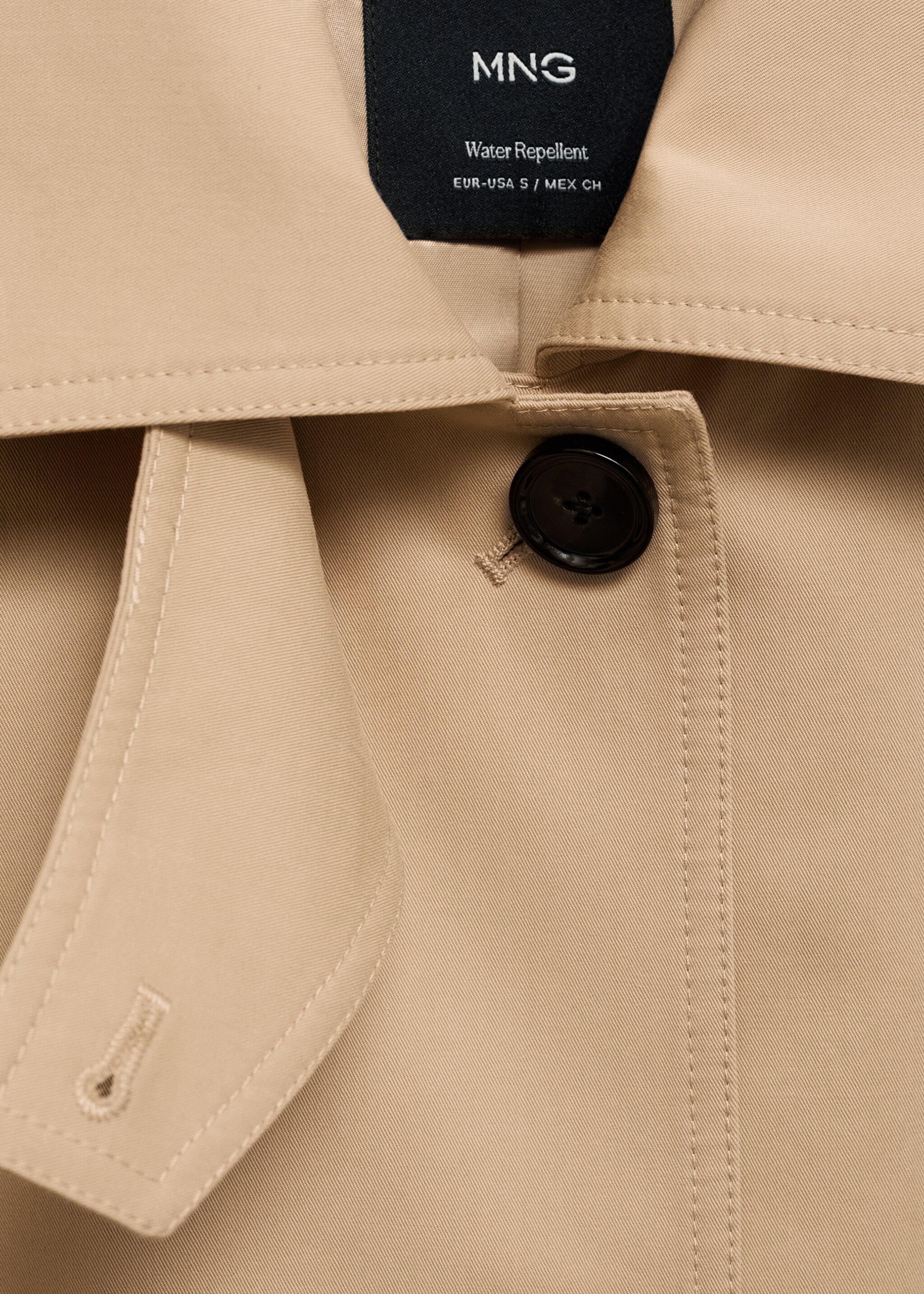 Belt long trench - Details of the article 8, Medium Brown. Ref: 87095948-00.