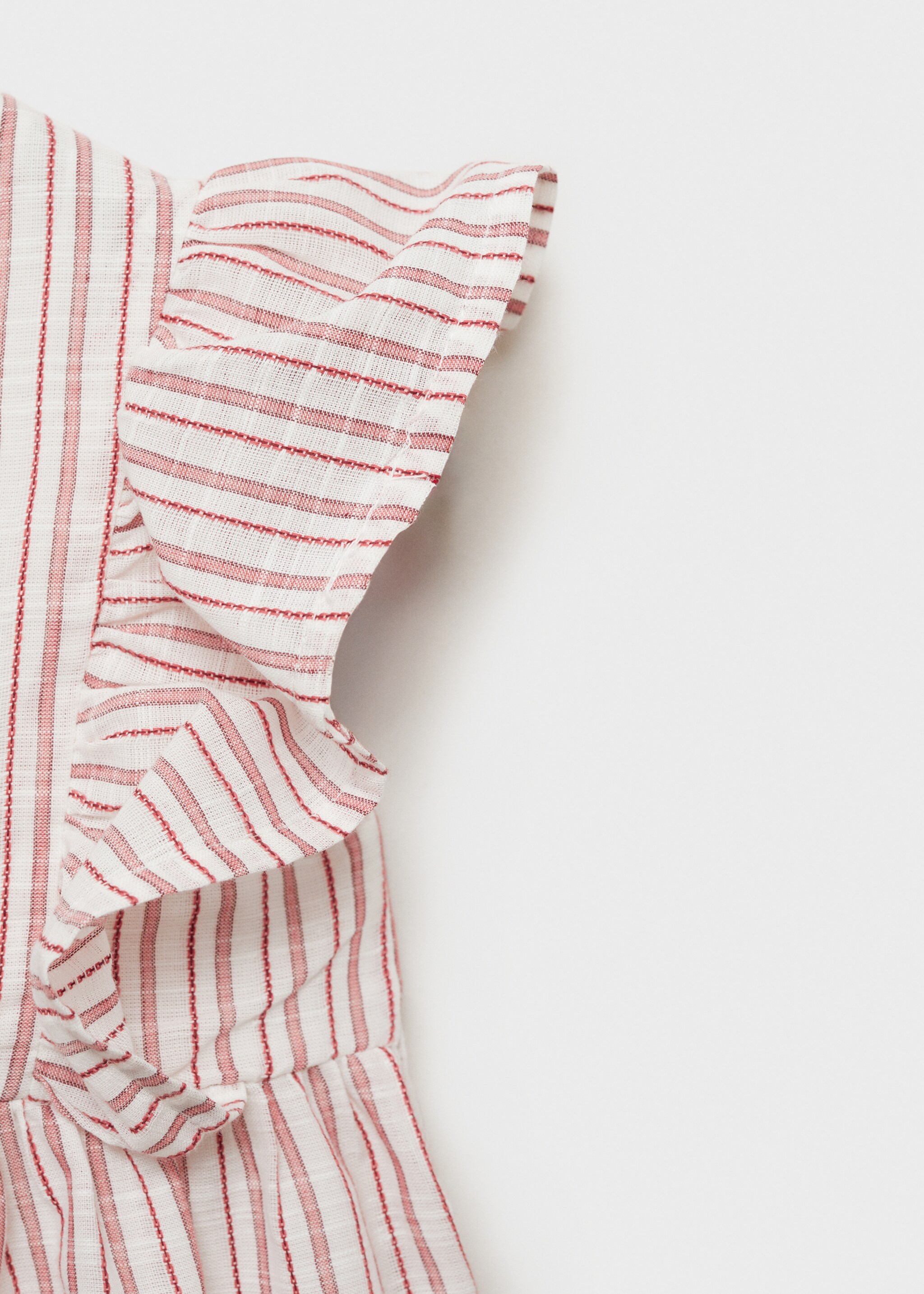 Gestreiftes Rüschenkleid - Detail des Artikels 0