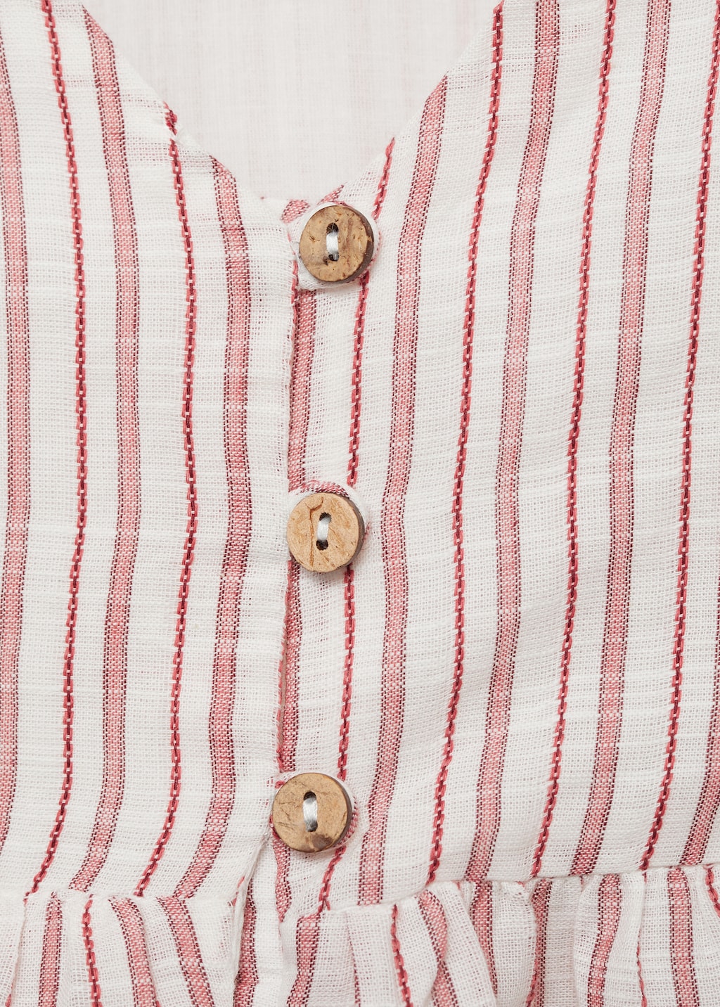 Ruffled striped dress