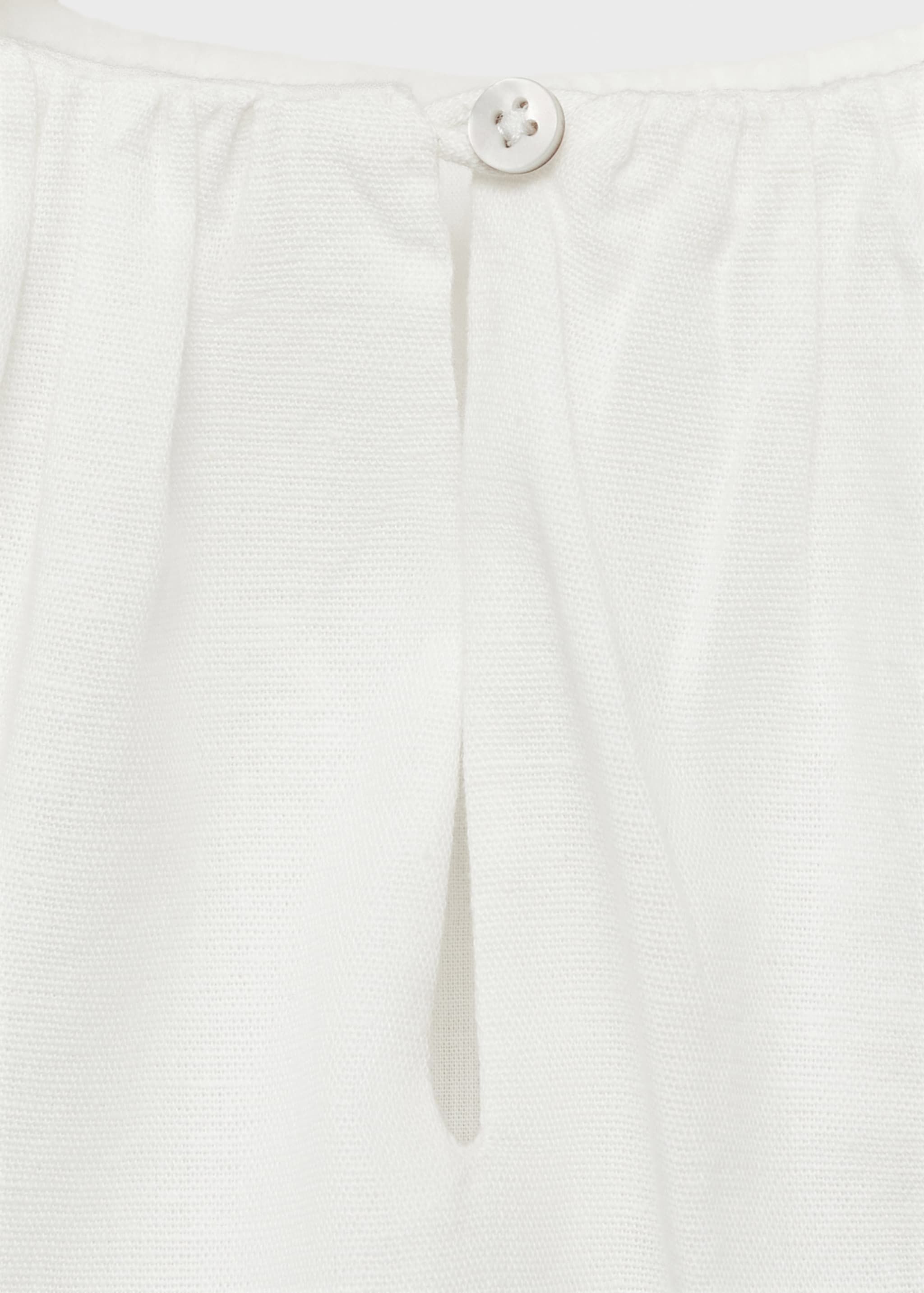 Blouse brodée manches bouffantes - Détail de l'article 0
