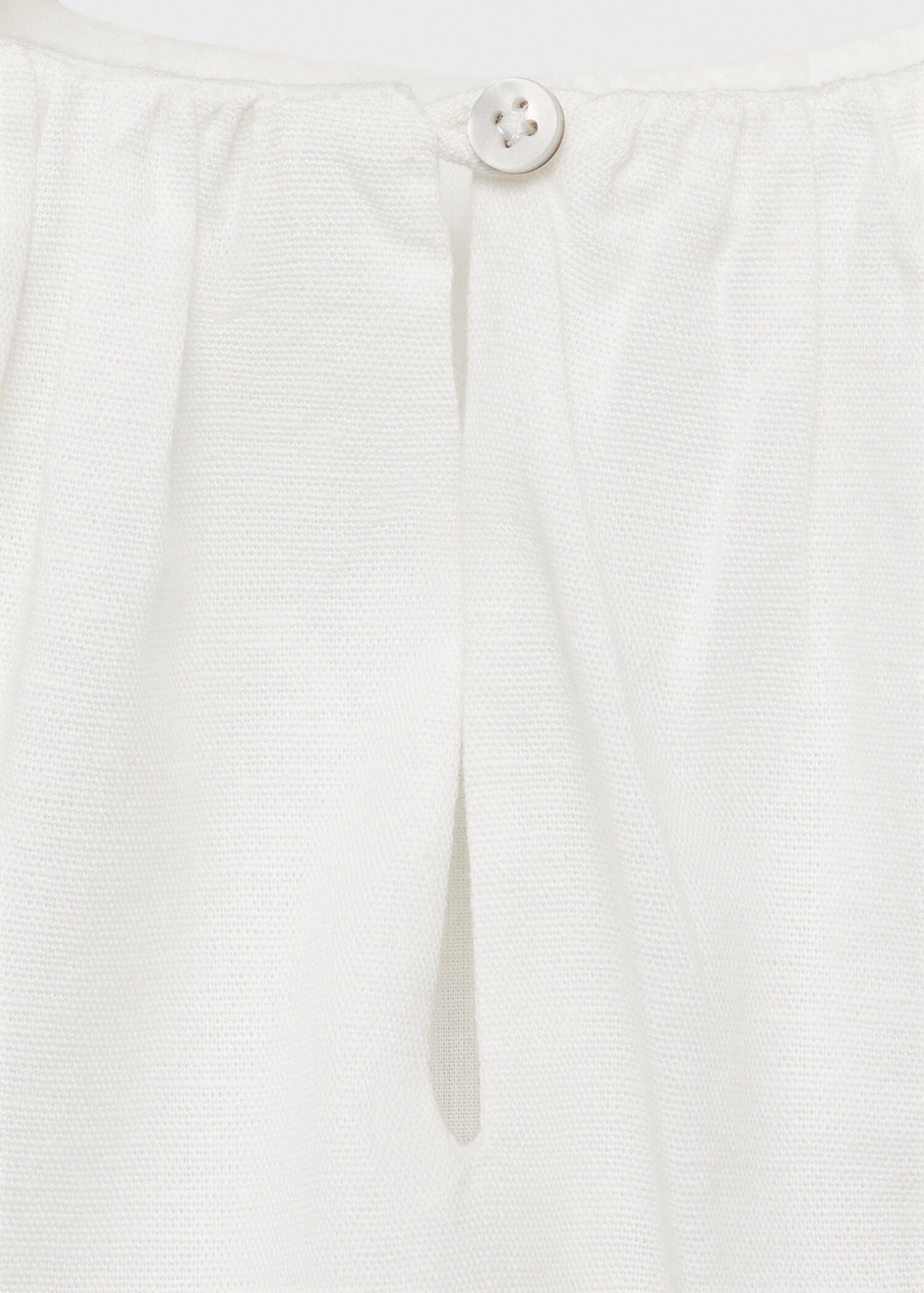 Embroidered puff-sleeve blouse - Details of the article 0