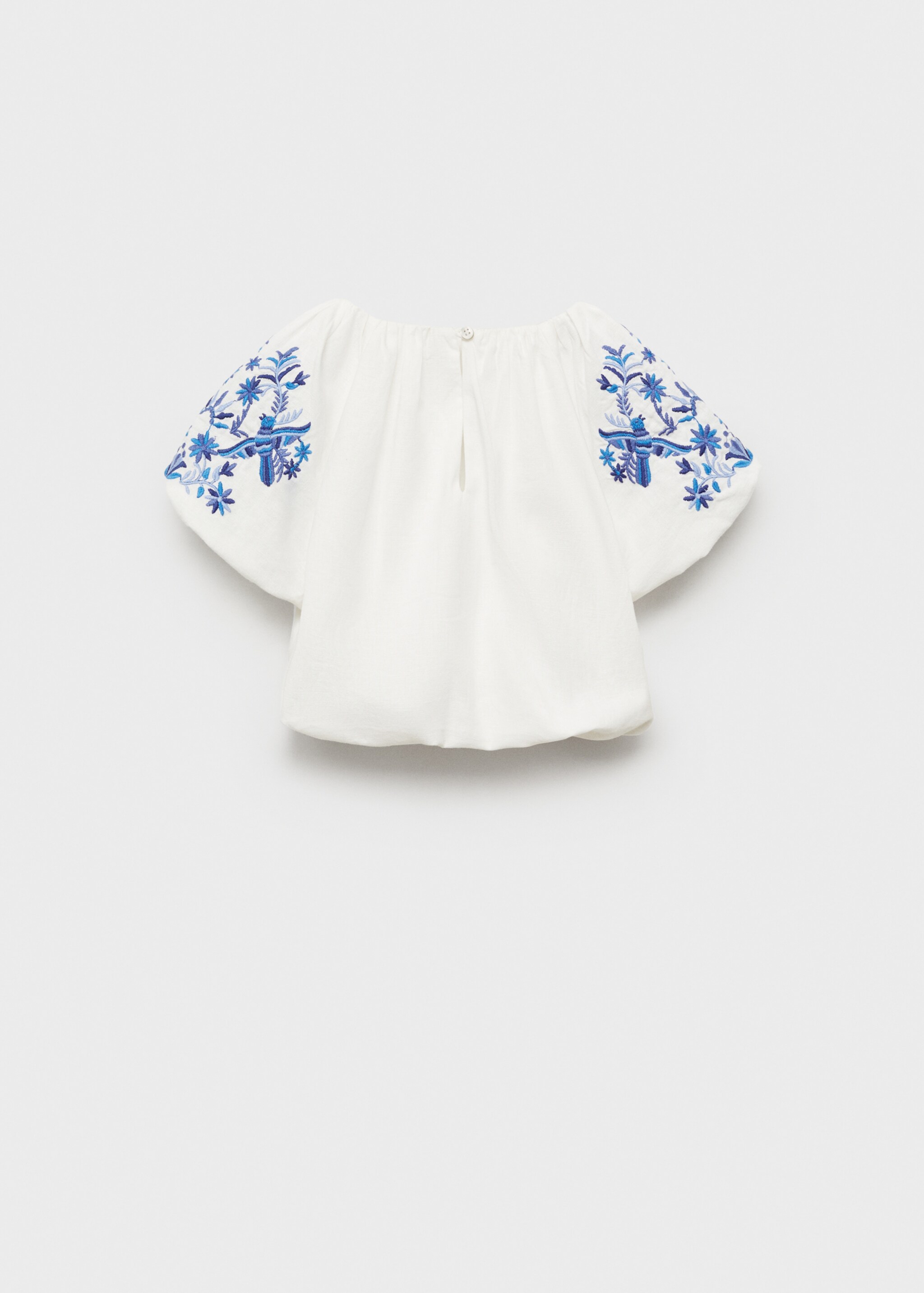 Blouse brodée manches bouffantes - Verso de l’article