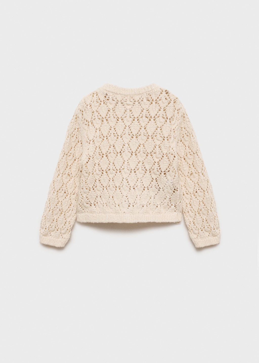 トップス OPEN WORK KNIT CARDIGAN Openwork knit cardigan - Kids | MANGO USA