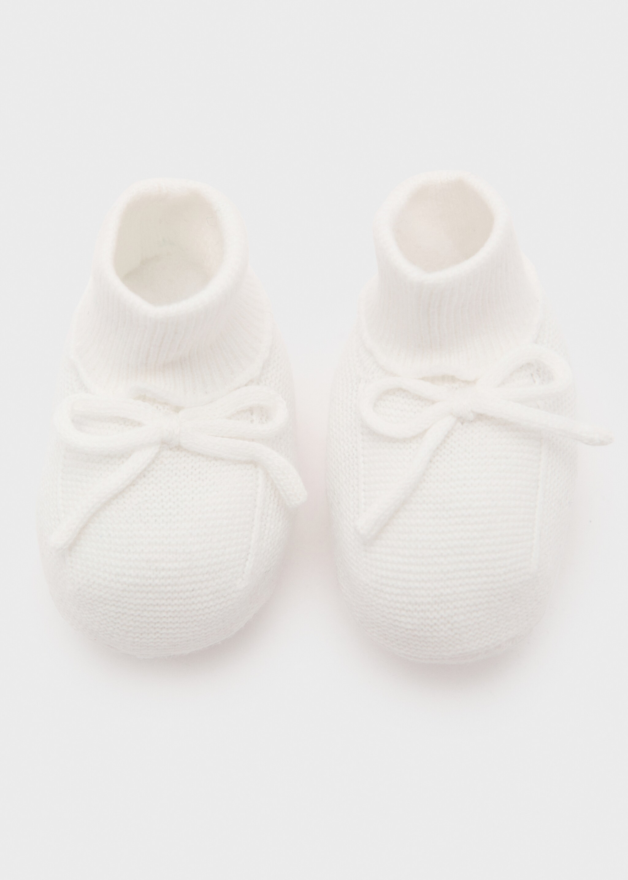 Knitted booties with bow - Details of the article 8