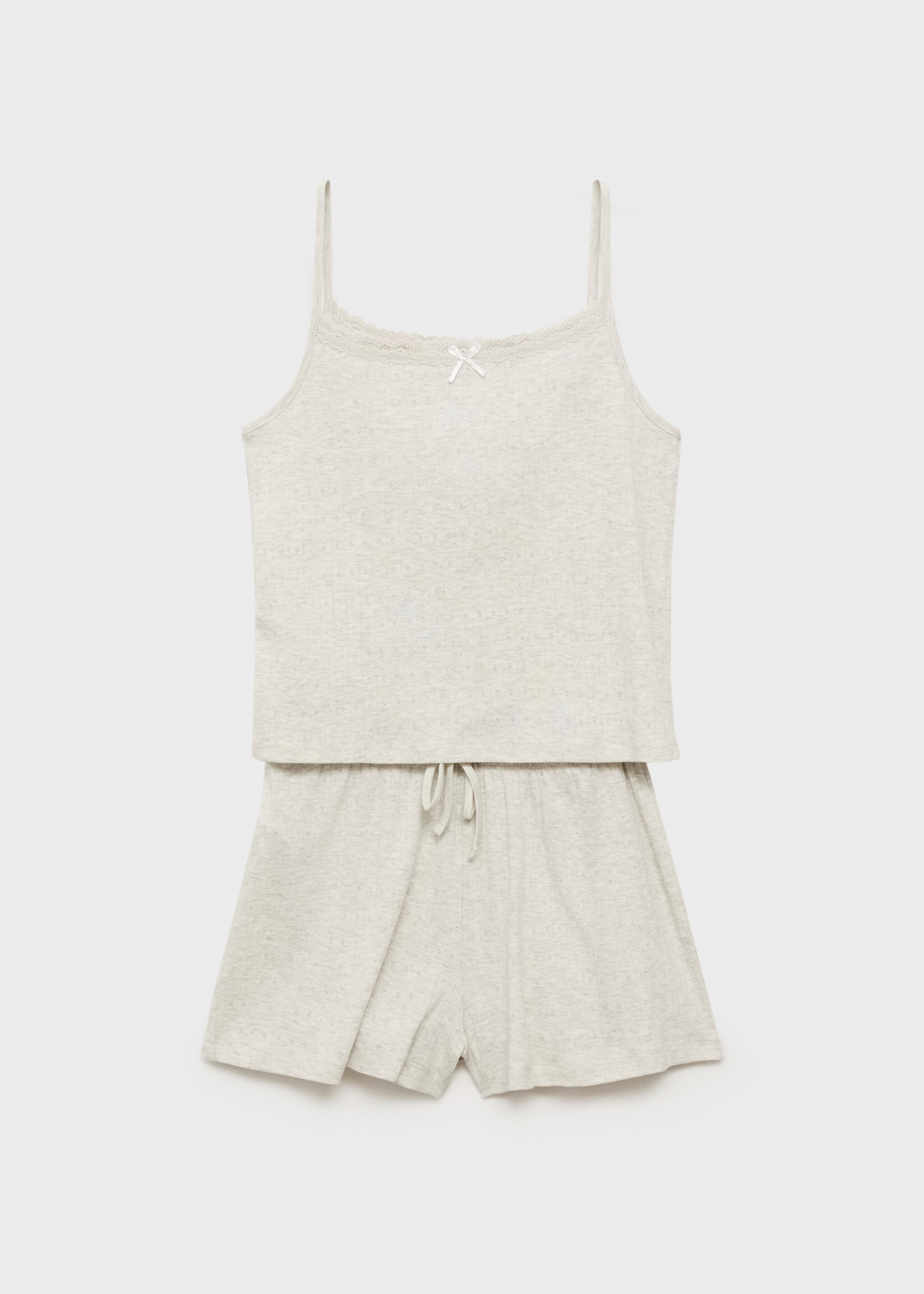 Swiss-embroidered pyjama set - Article without model