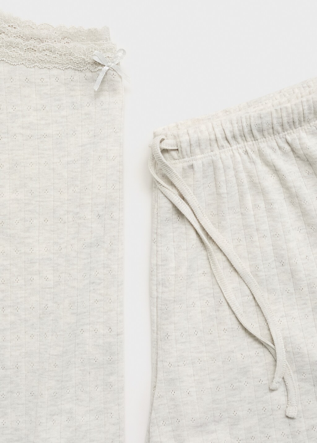 Pajamas with Swiss embroidery