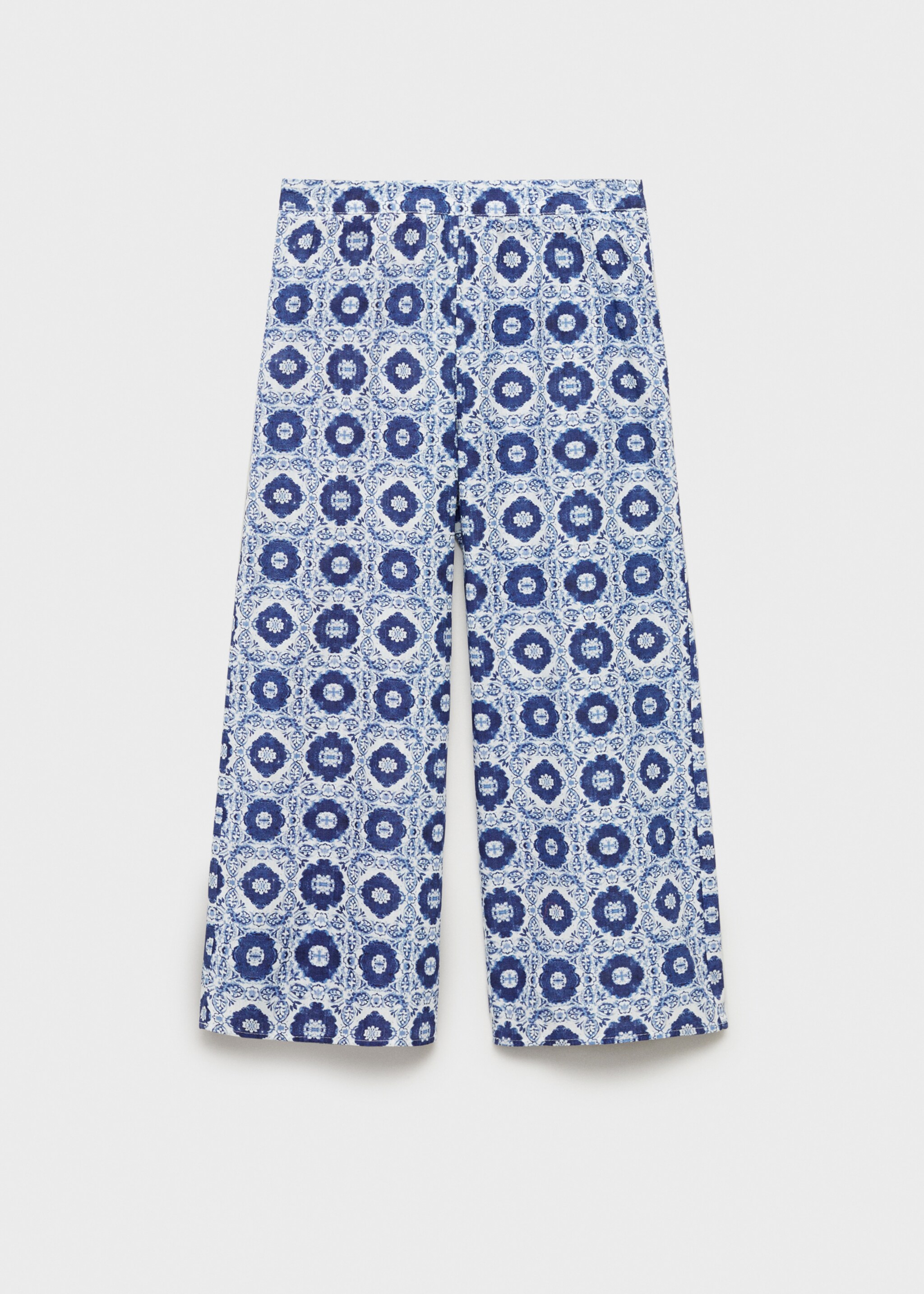 Printed straight trousers - Article without model