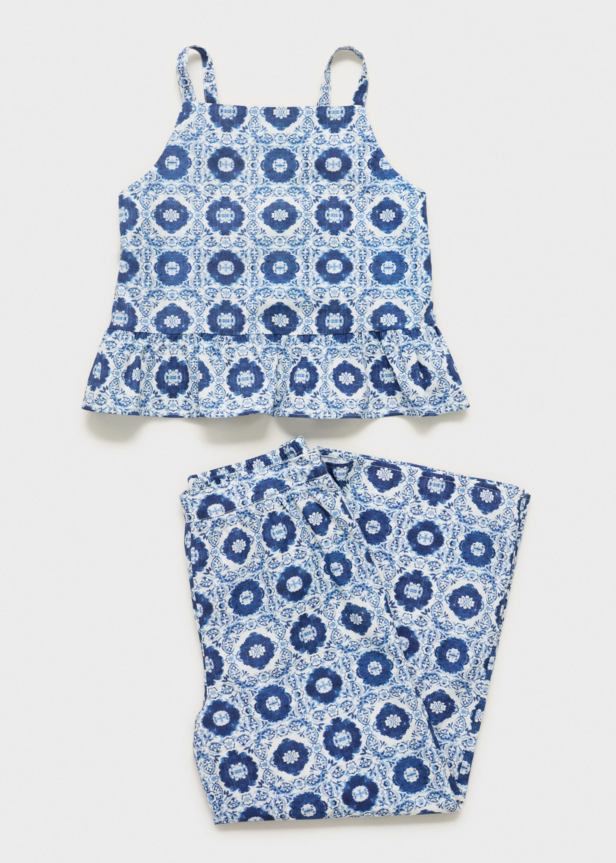 Printed straight trousers - Details of the article 8