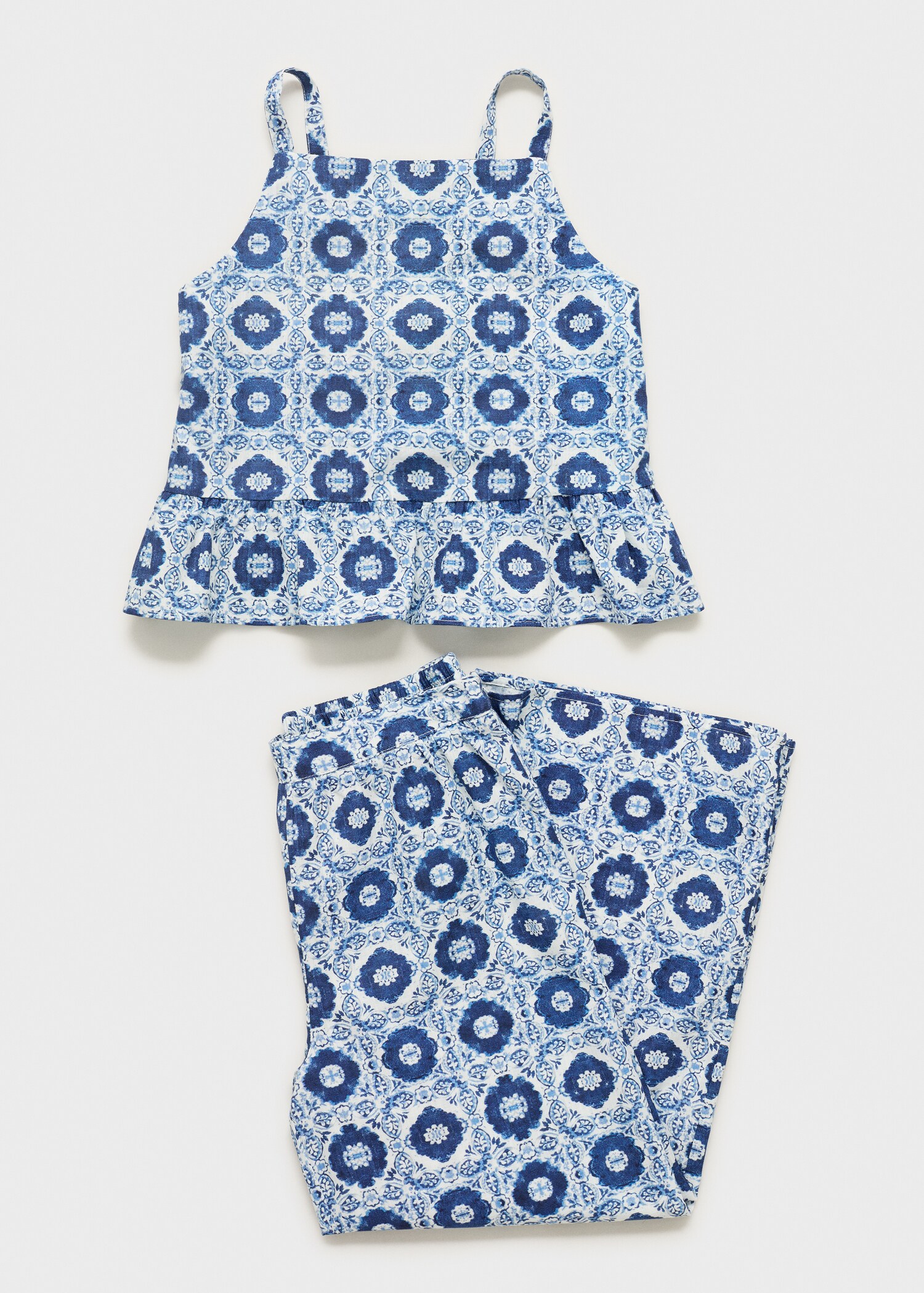 Printed straight trousers - Details of the article 8