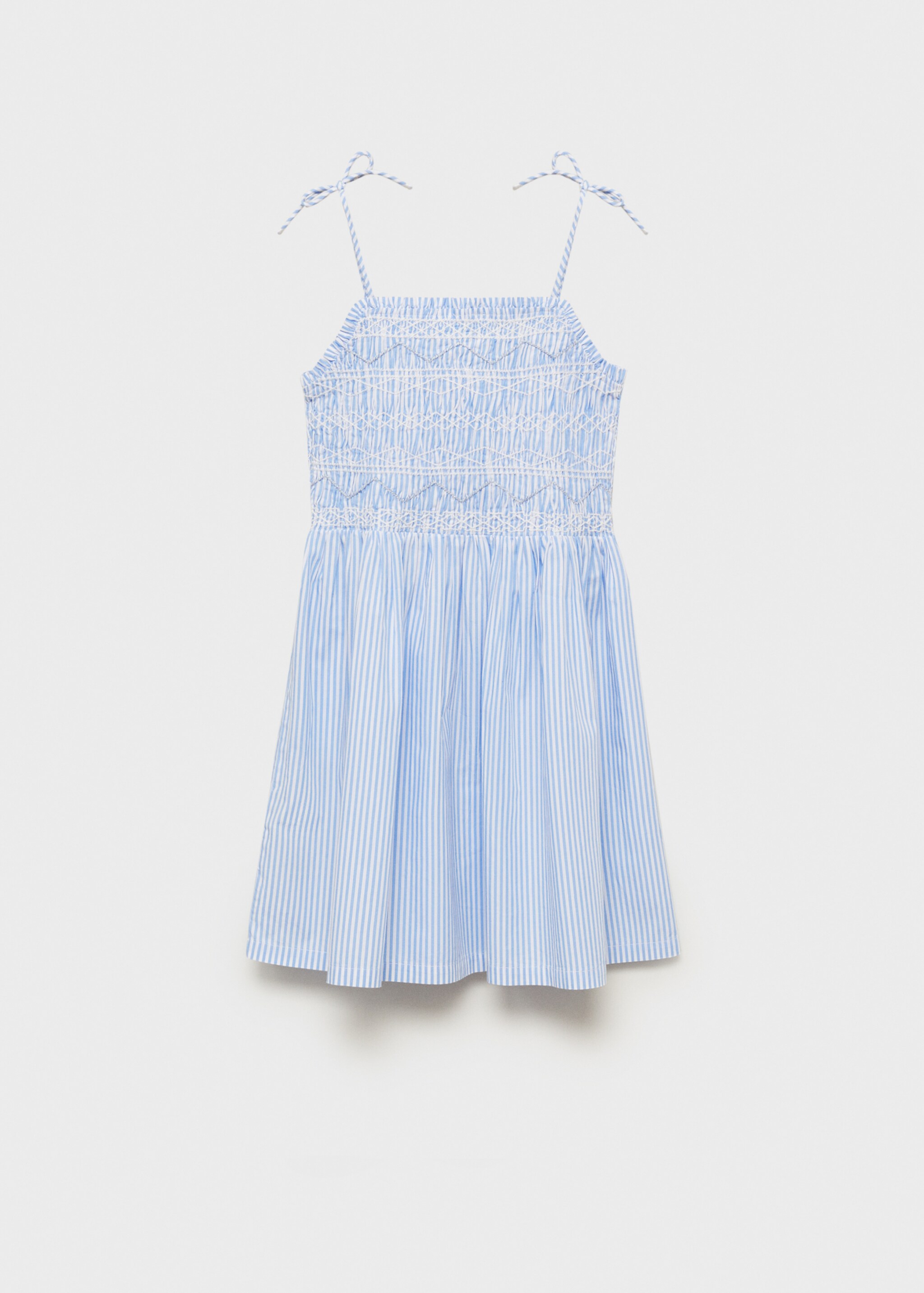 Striped gathered dress - Article without model