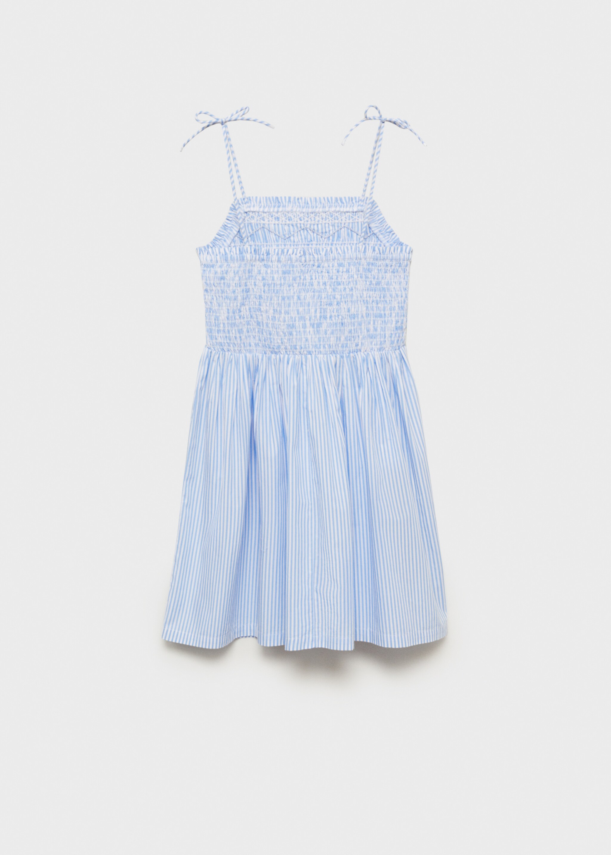 Vestido fruncido rayas - Reverso del artículo