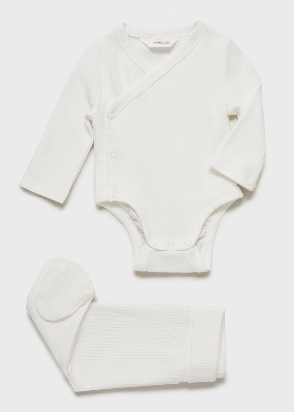 V-neck bodysuit with buttons