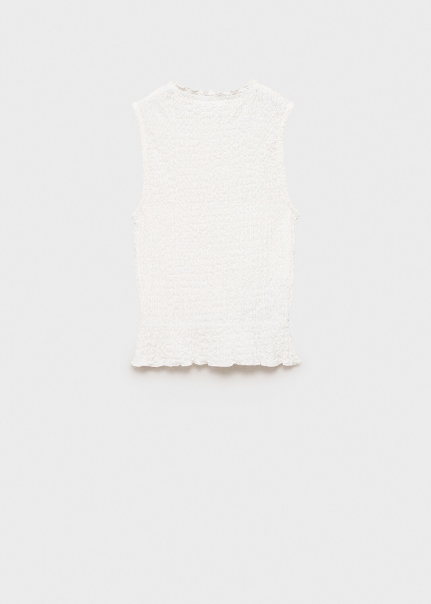 Ruched-texture top - Reverse of the article