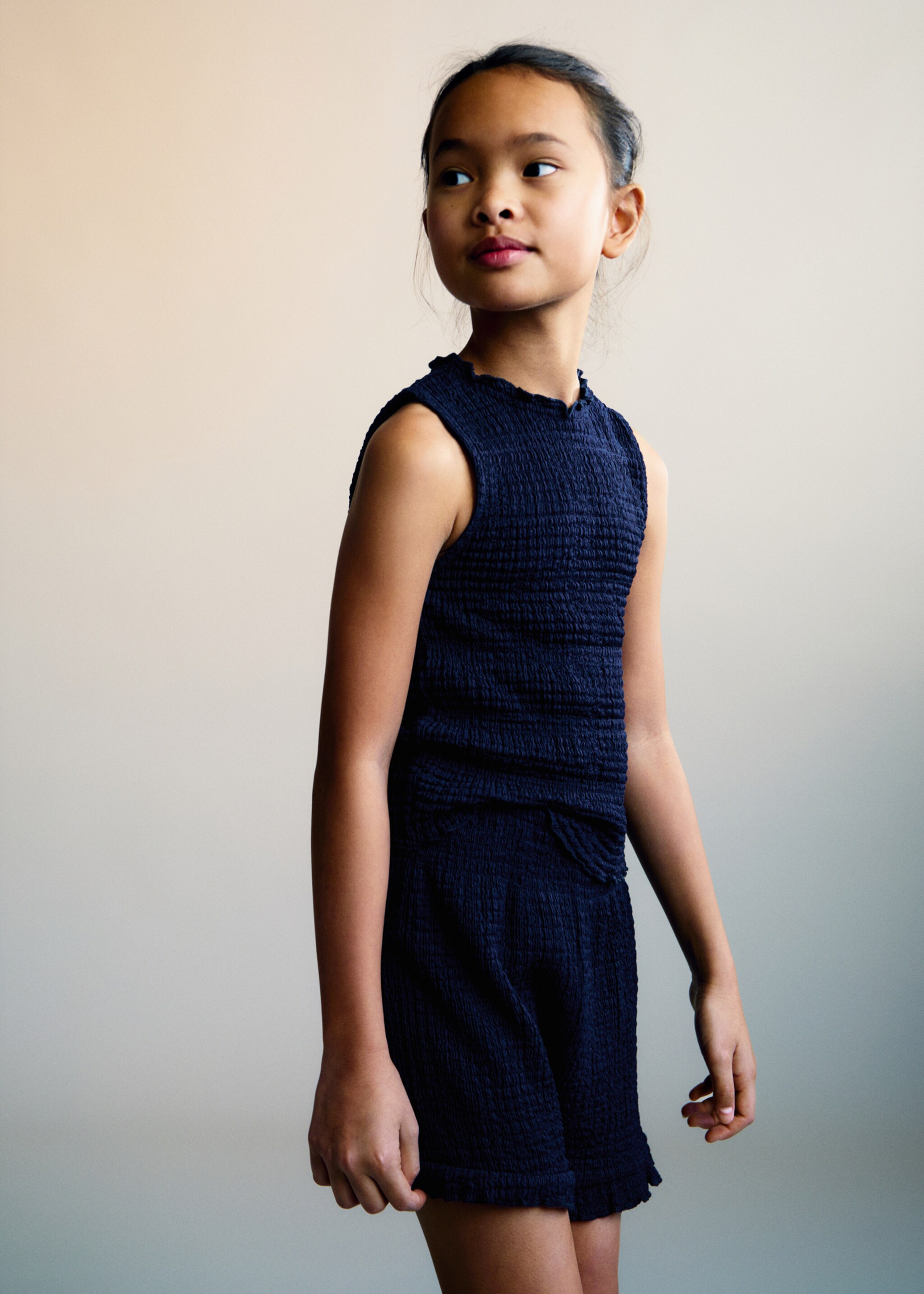 Ruched-texture top - Medium plane