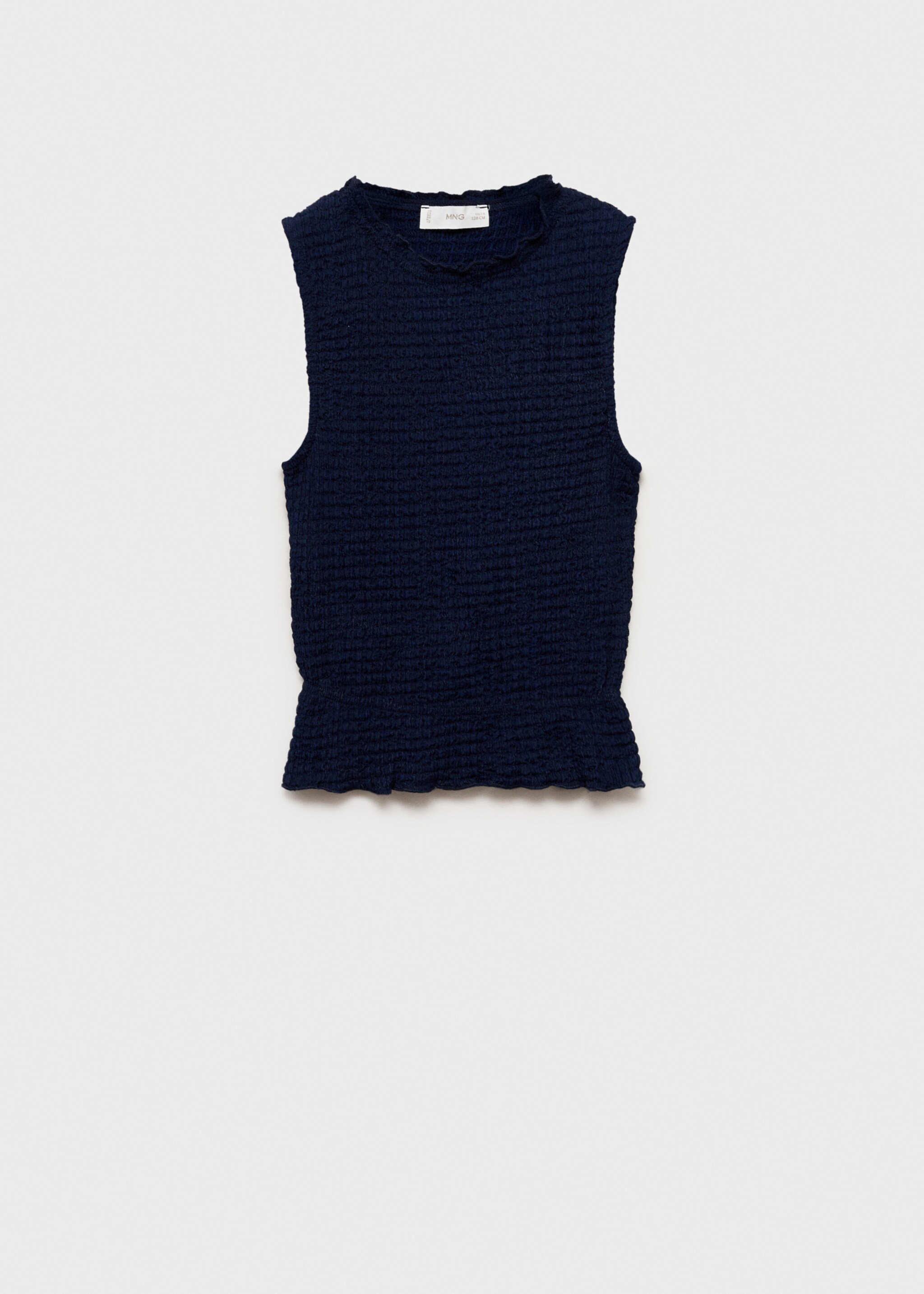 Ruched-texture top - Article without model