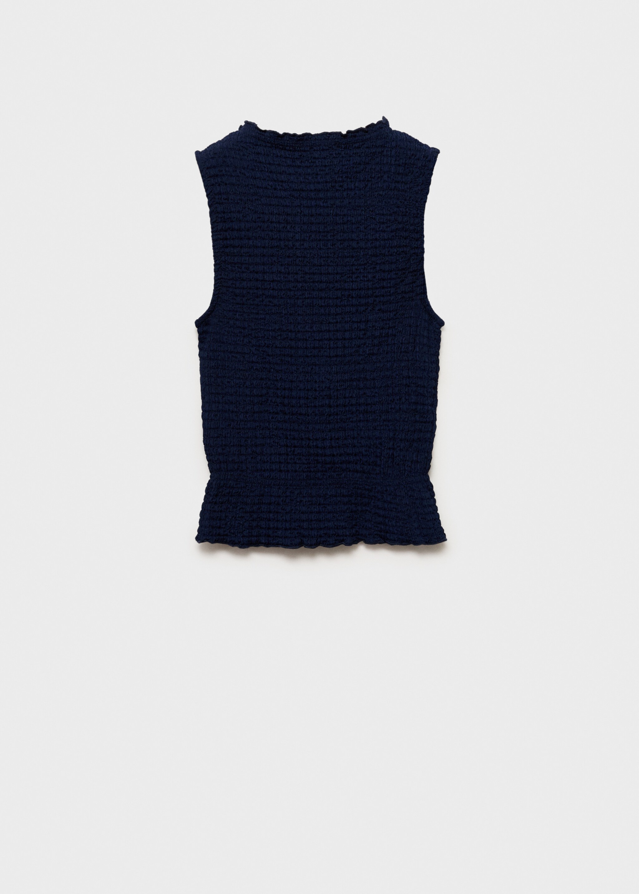Ruched-texture top - Reverse of the article