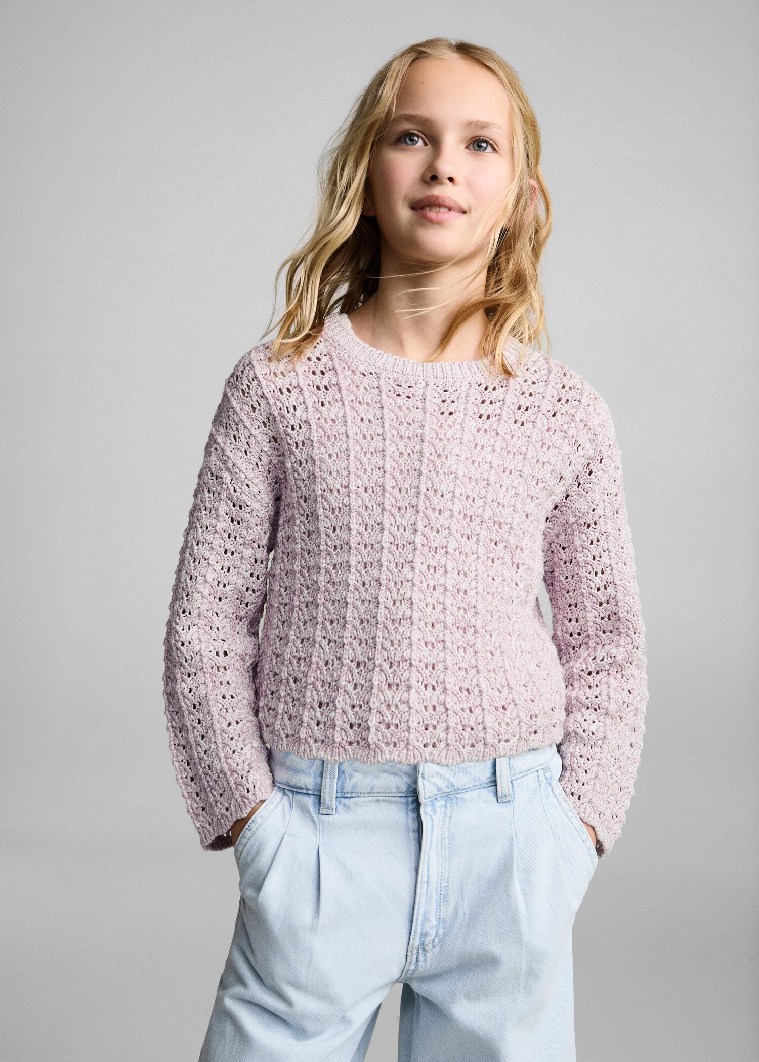 Openwork knit sweater - Medium plane