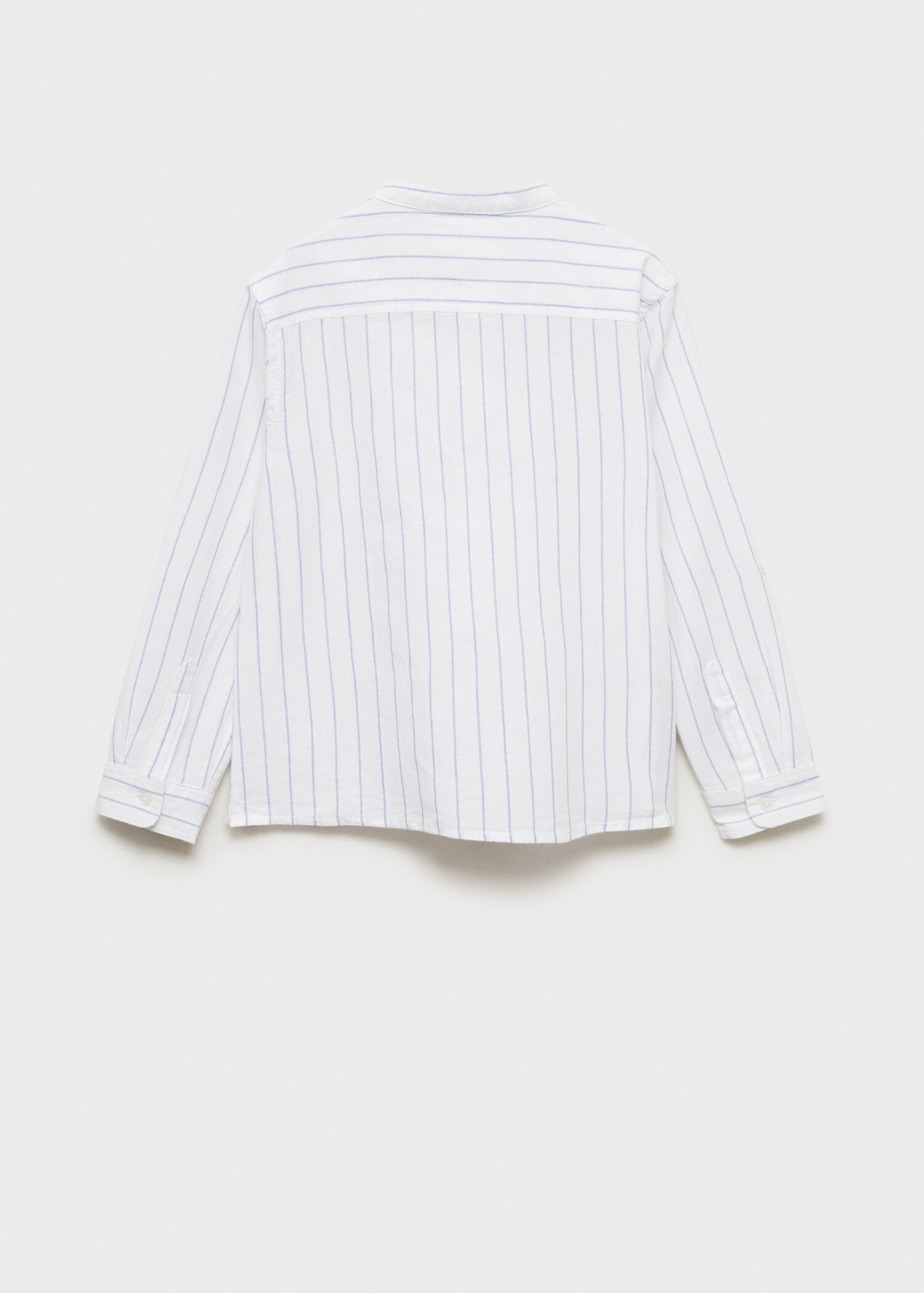 Striped Mao collar shirt - Reverse of the article