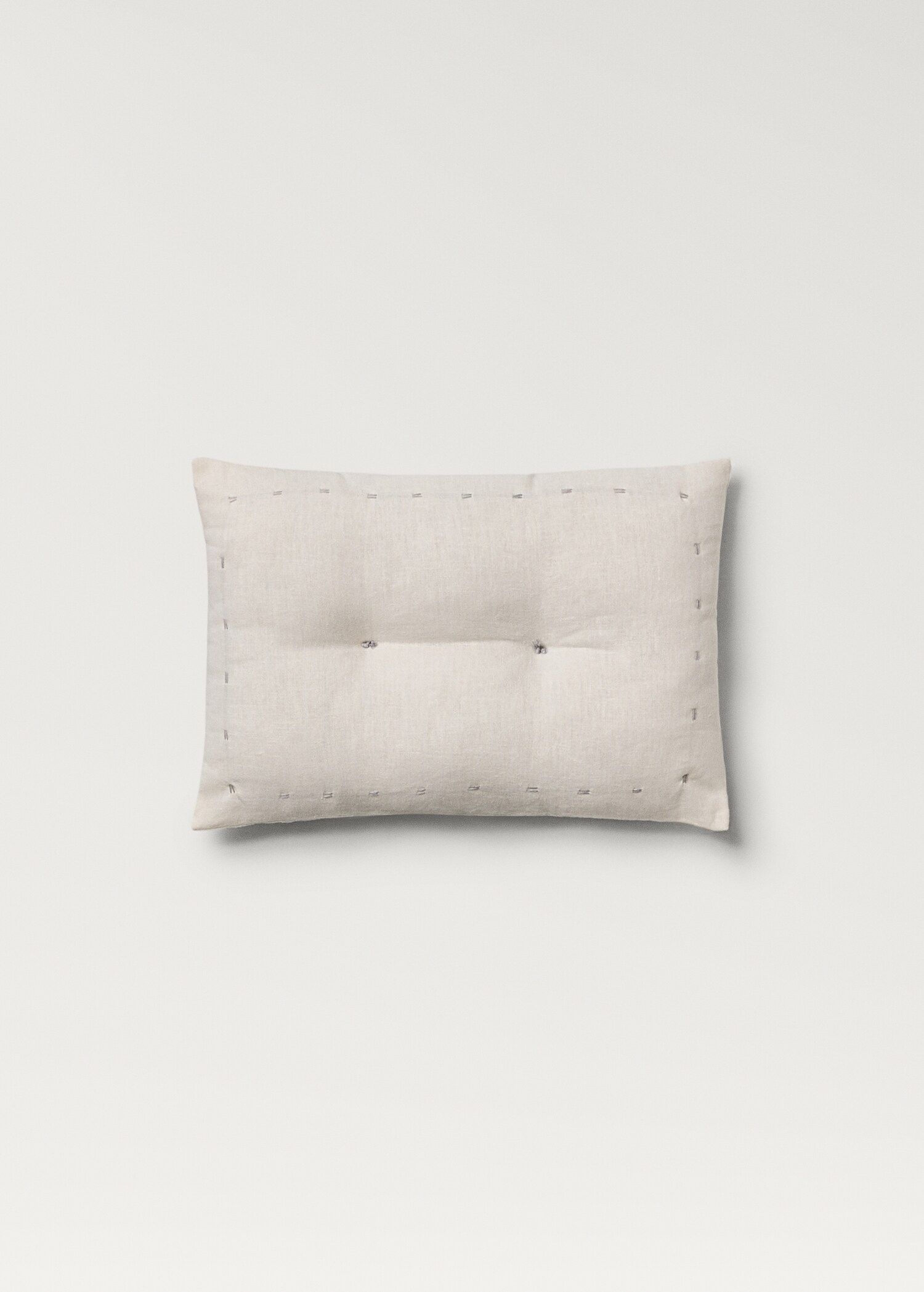 Children’s cushion linen cotton stitching 30x20 cm - Article without model