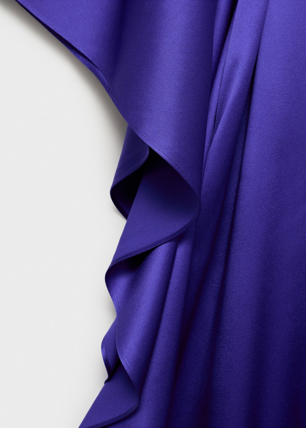 Satin maxi-ruffle jumpsuit - image 5