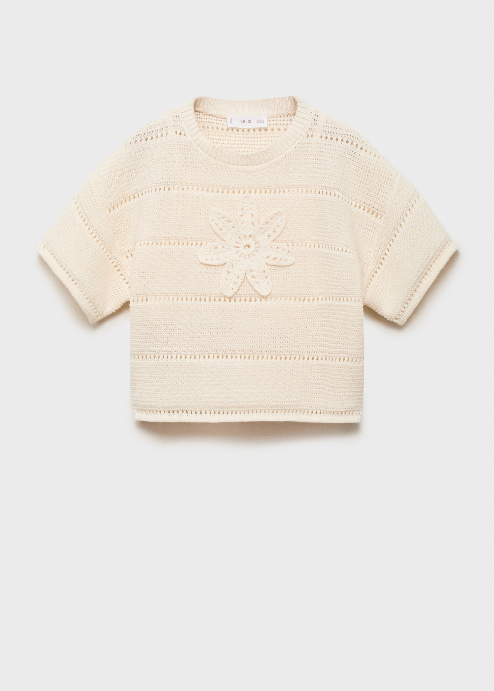Pull-over crochet manches courtes - Article sans modèle